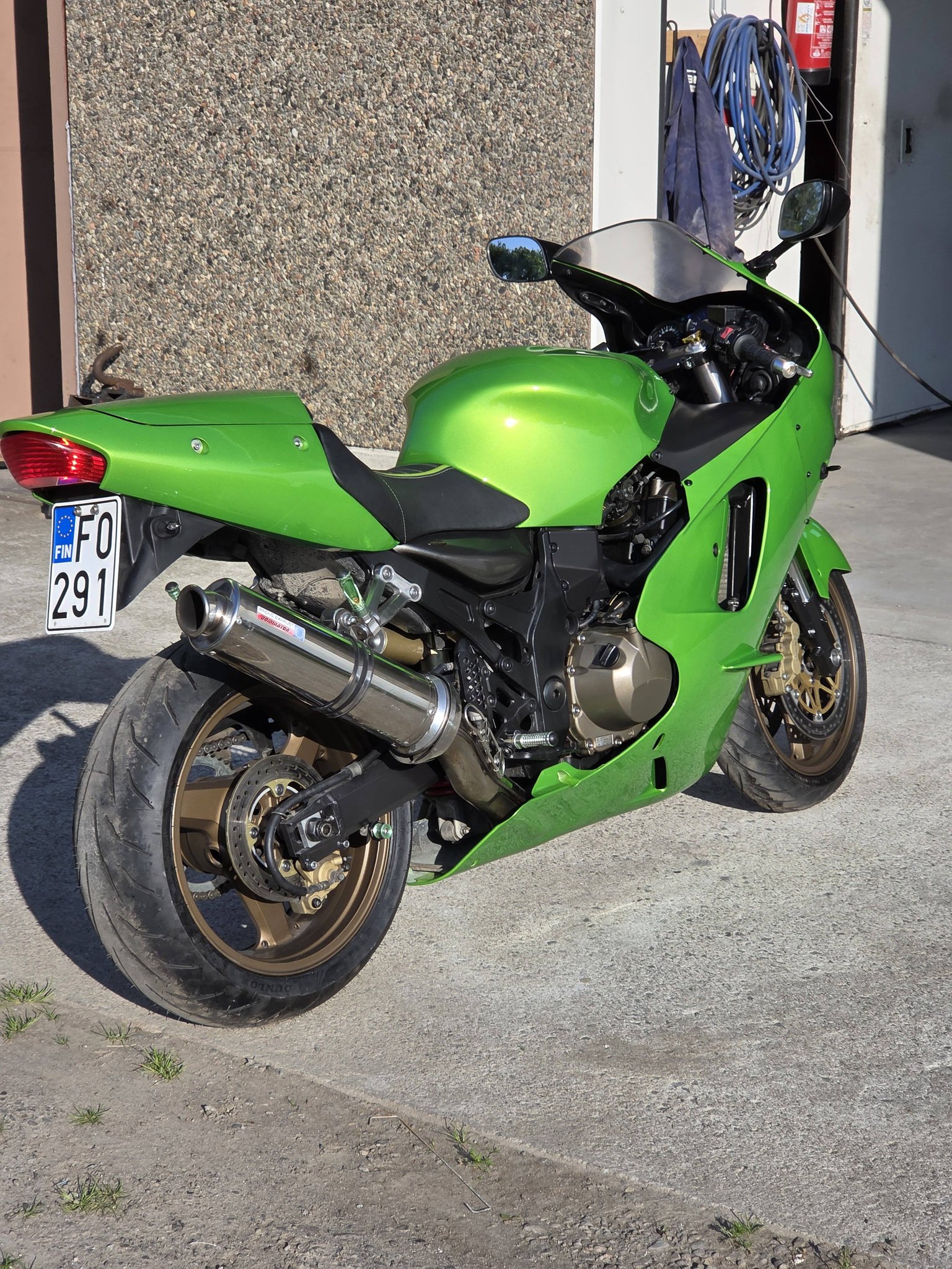 Restored 2000 Kawasaki ZX12R for sale with OEM parts and custom