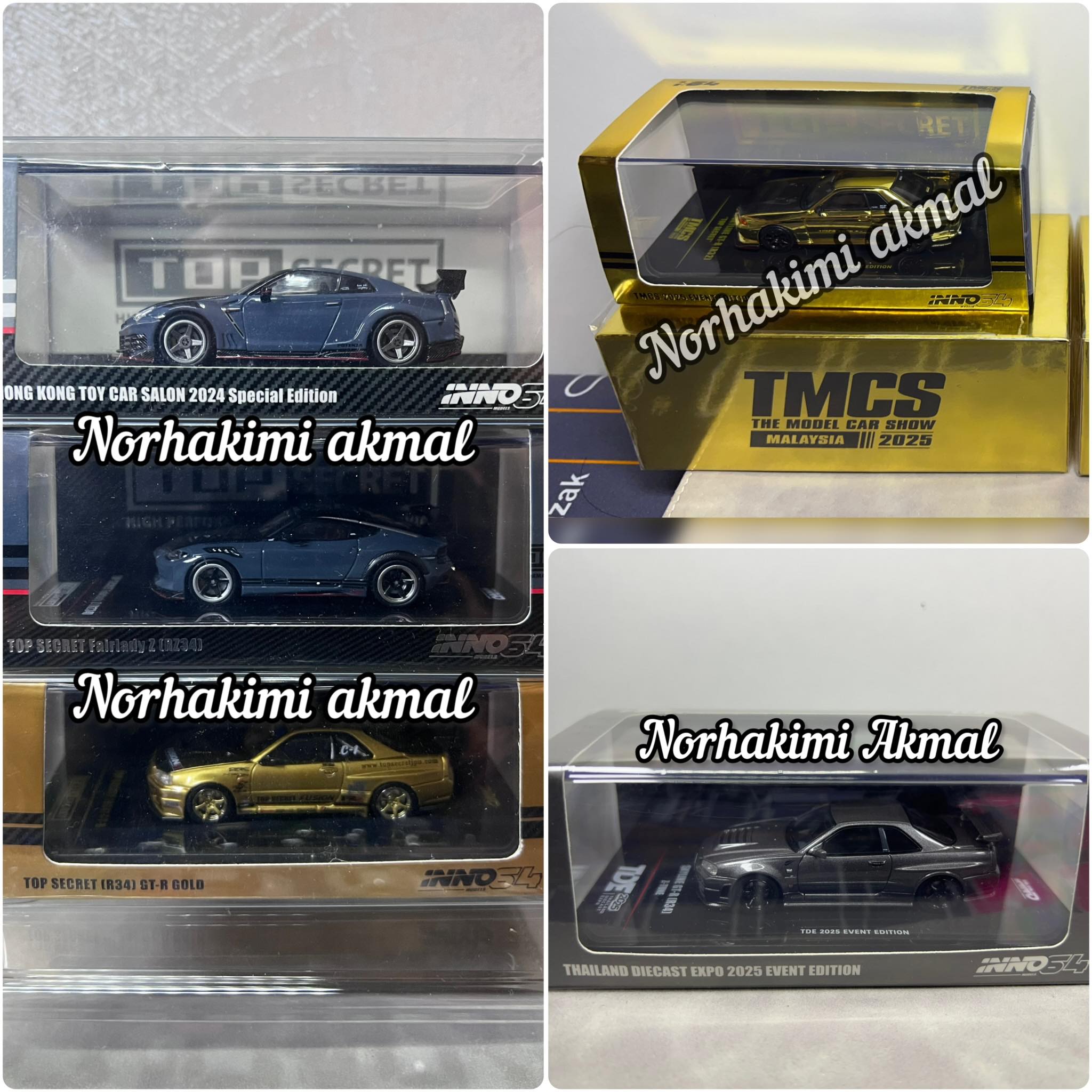 Diecast 1/64 Diorama Malaysia: Top Secret Nissan Diecast Cars for 