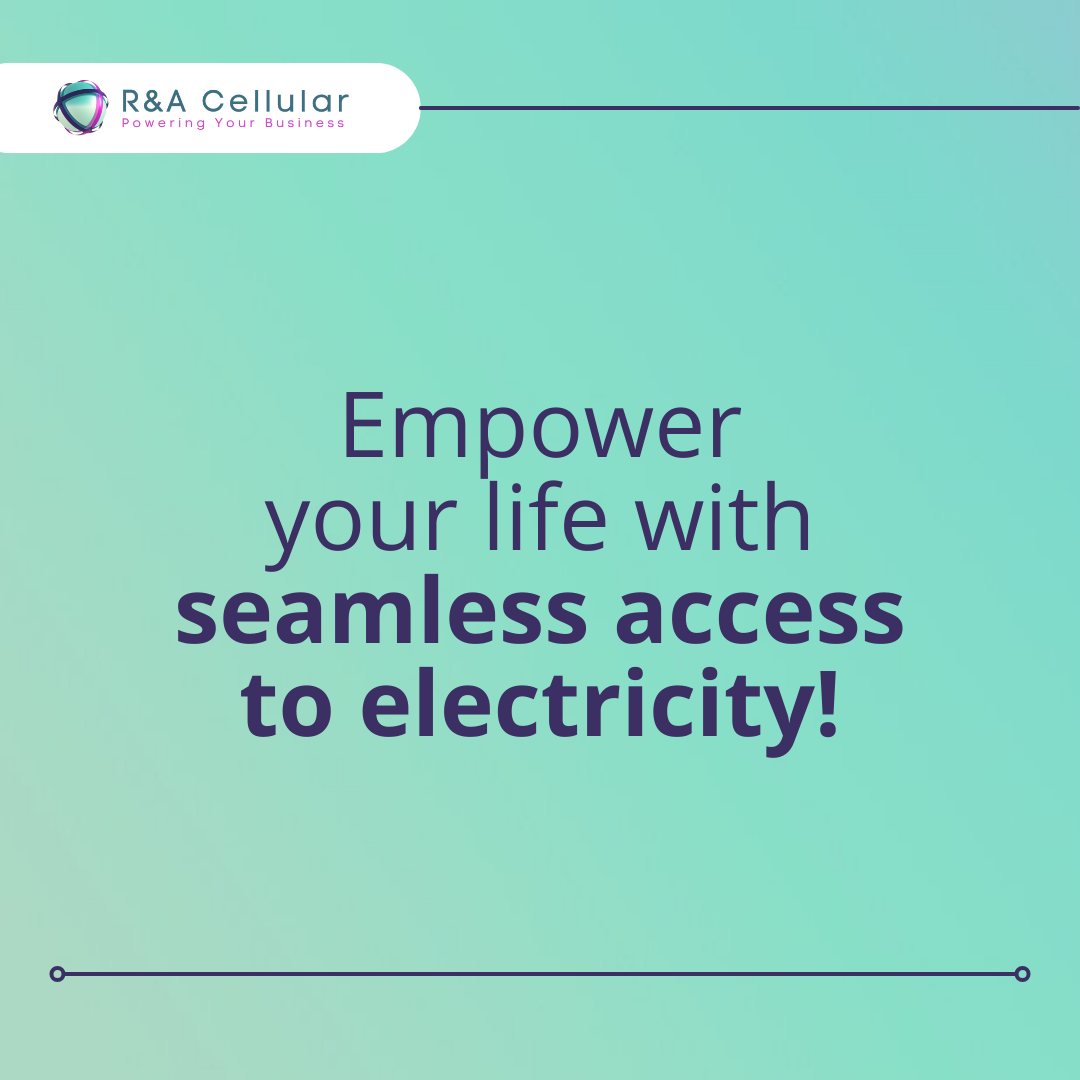 R&A Cellular - 🔌 Introducing our Prepaid Electricity...