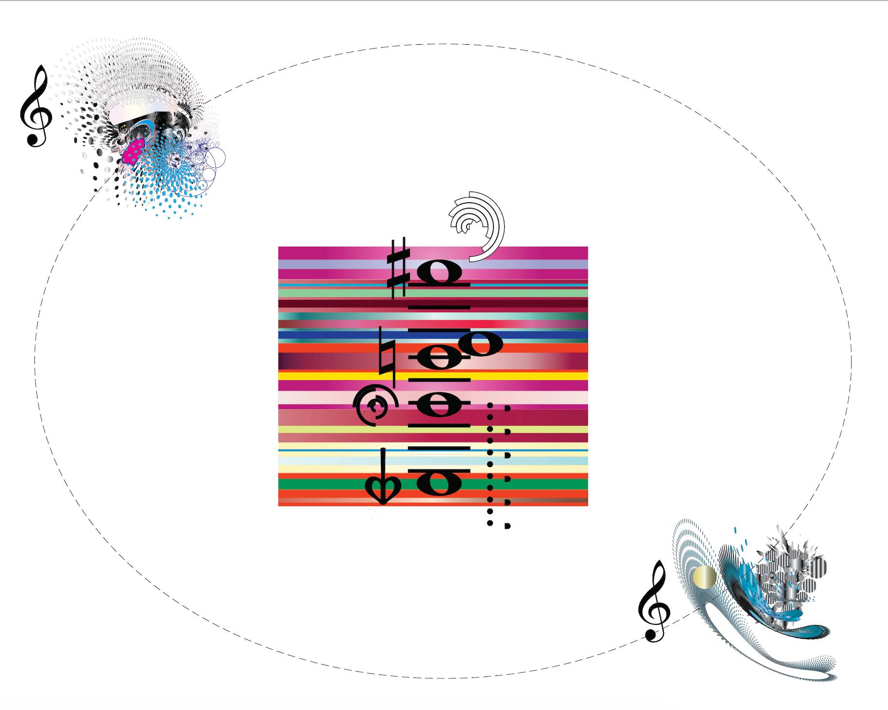 Cathy Berberian's Stripsody sheet music as abstract comic