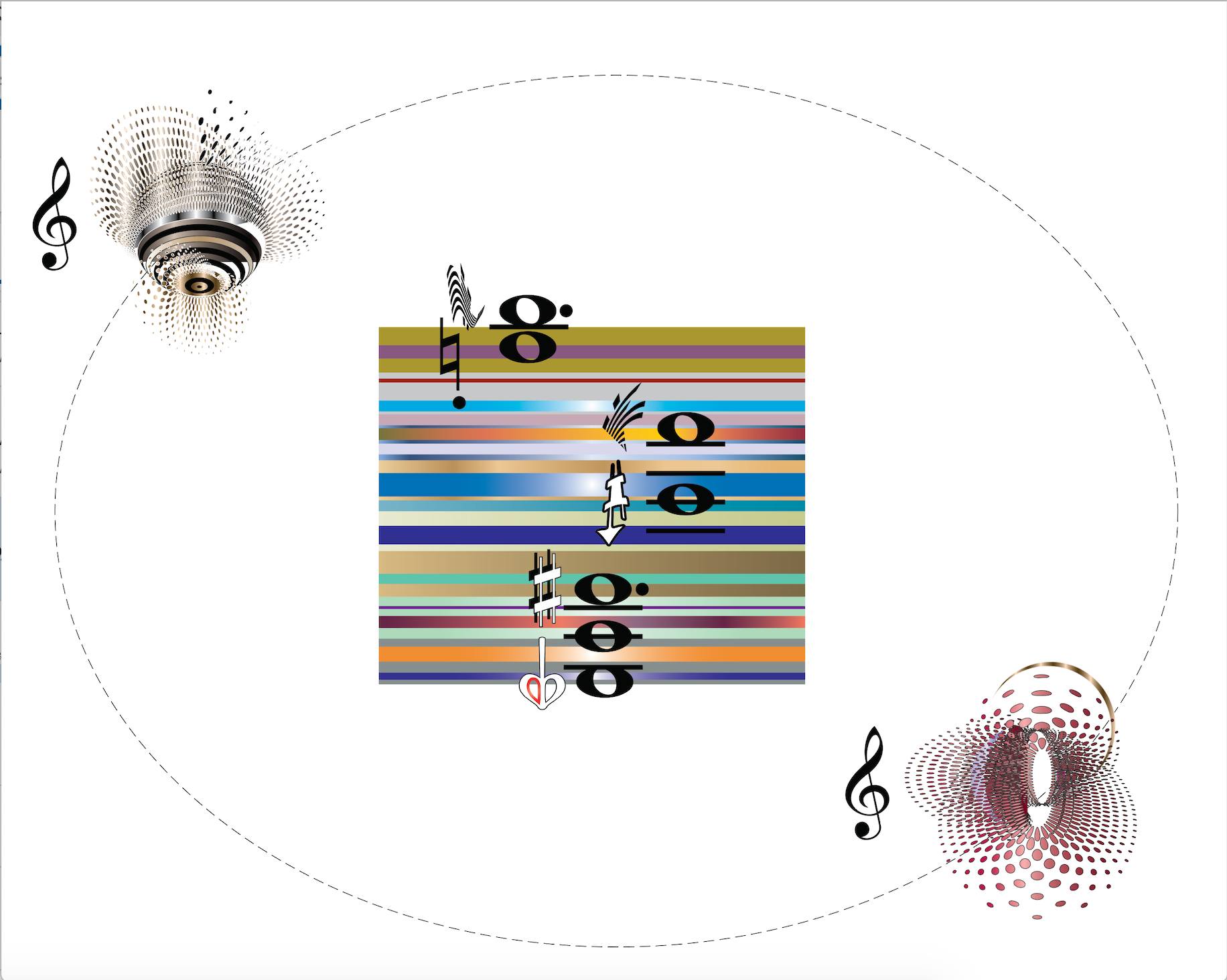 Cathy Berberian's Stripsody sheet music as abstract comic