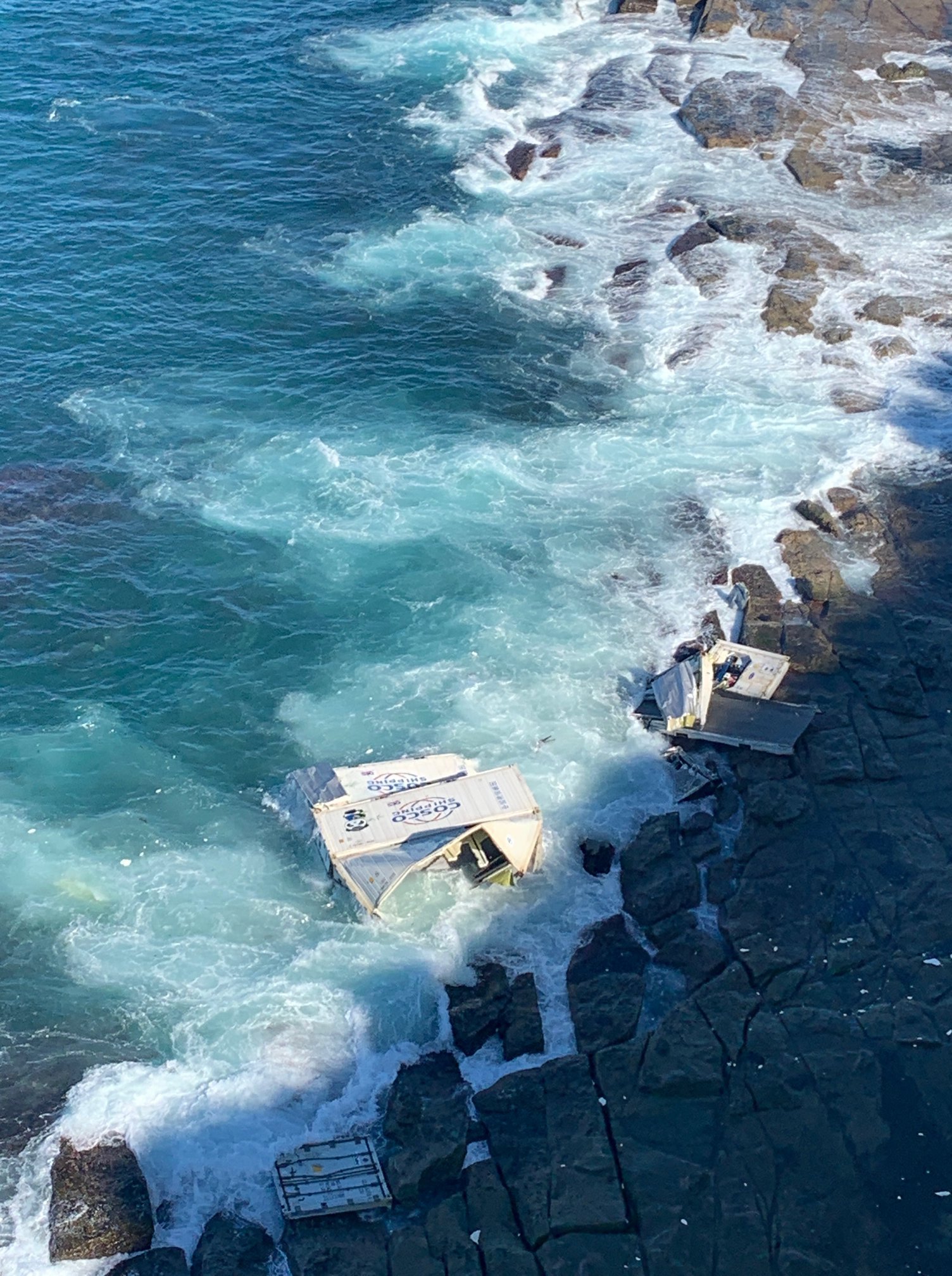 🌊 CONTAINERS SALVAGED FROM ROCKS 🌊... - ABC Central Coast