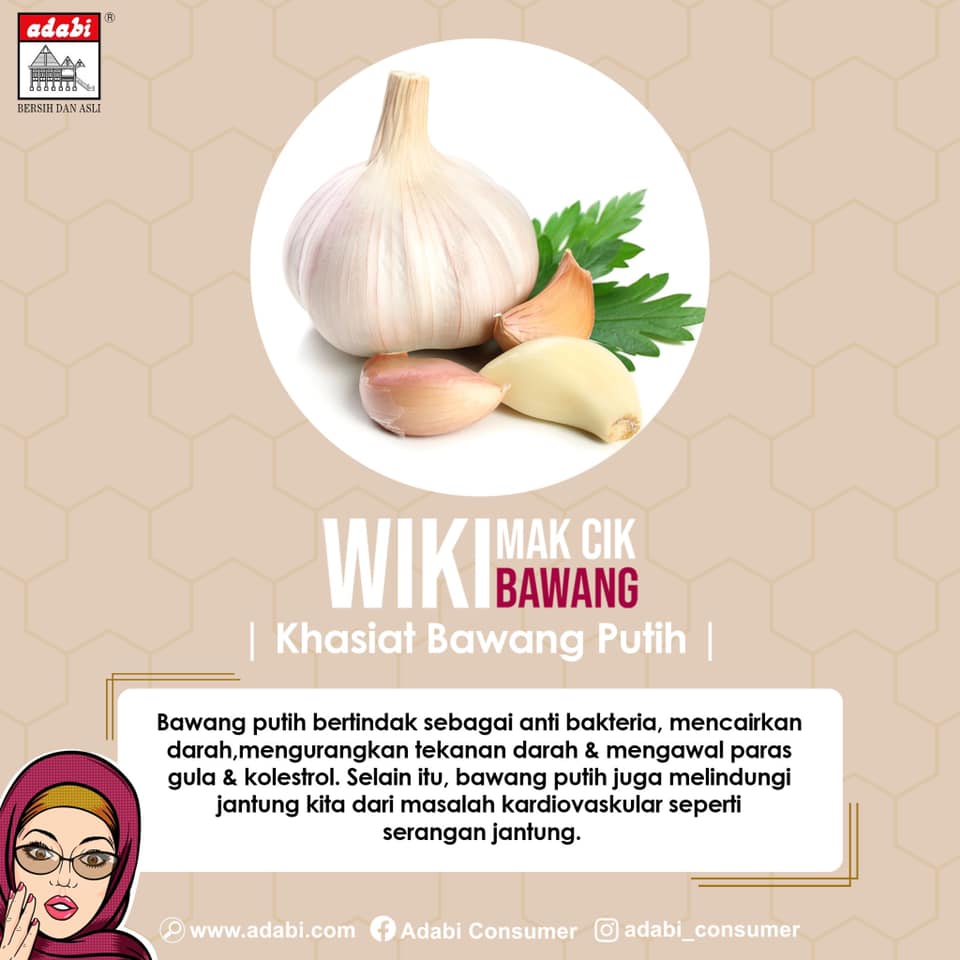 Adabi Consumer Selamat Pagi Semua Badan Yang Sihat Bermula Daripada Pemakanan Yang Berkhasiat Apa Dia Makanan Yang Berkhasiat Tu Banyak Sebenarnya Tapi Salah Satunya Bawang Putih Ha Ni Sis Nak Share
