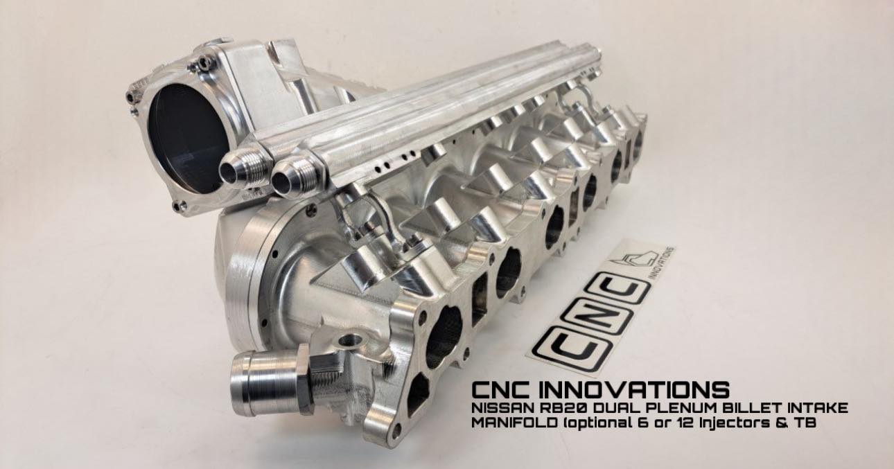 CNC Innovations - NISSAN RB20 DUAL PLENUM BILLET INTAKE...