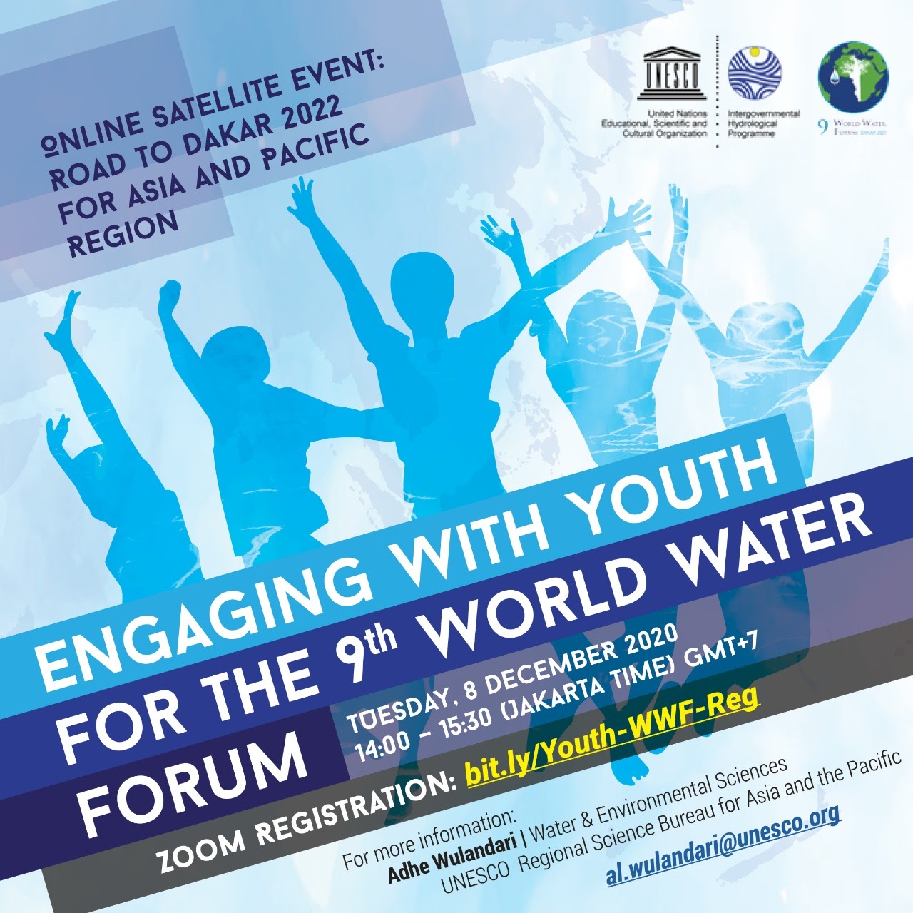 Unesco Youth Join The Online Satellite Event Road To Dakar 22 For Asia And Pacific Region Engaging With Youth For The 9th World Water Forum 8 December At