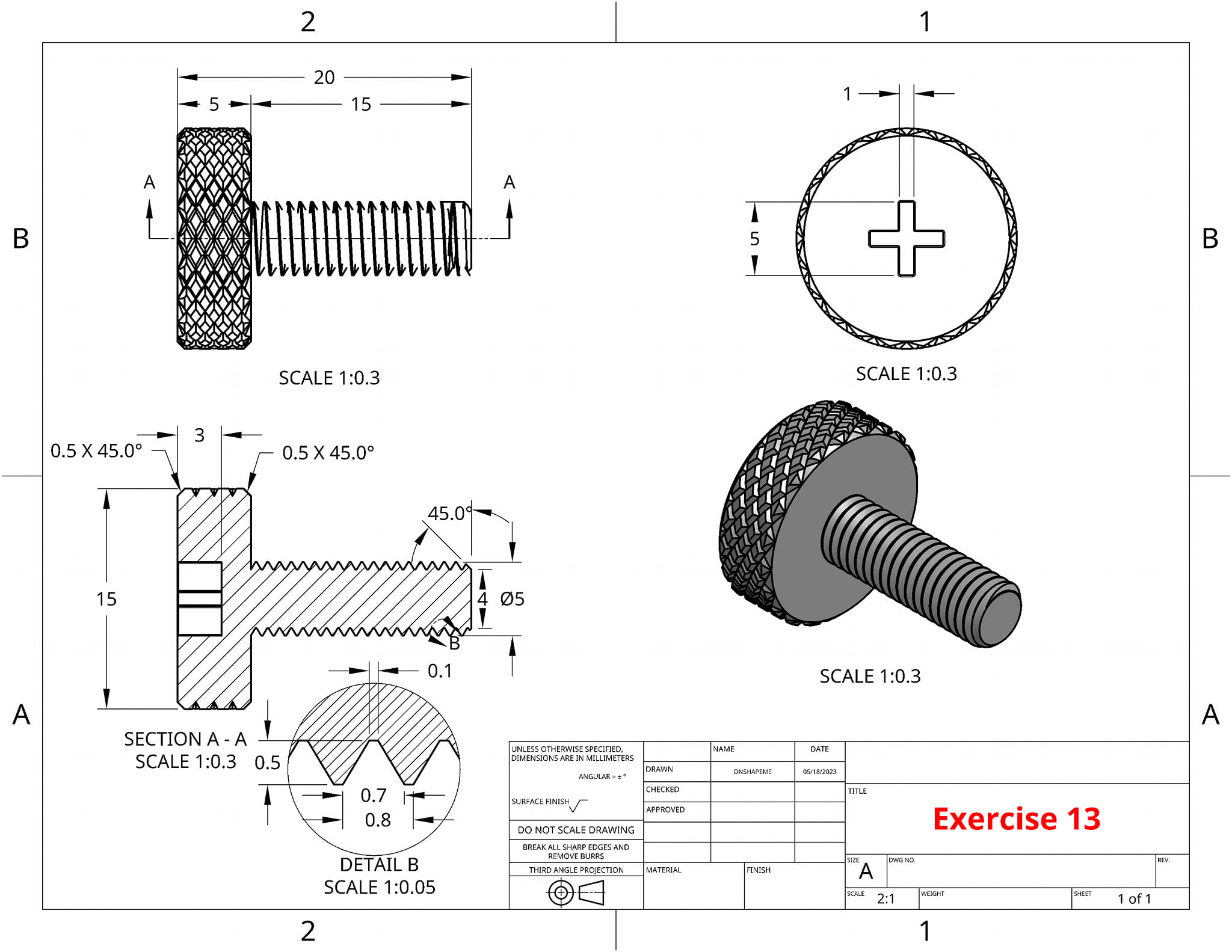 Shape - Here's Exercise No. 13 #AutoCAD #draftinganddesign #SolidWorks ...