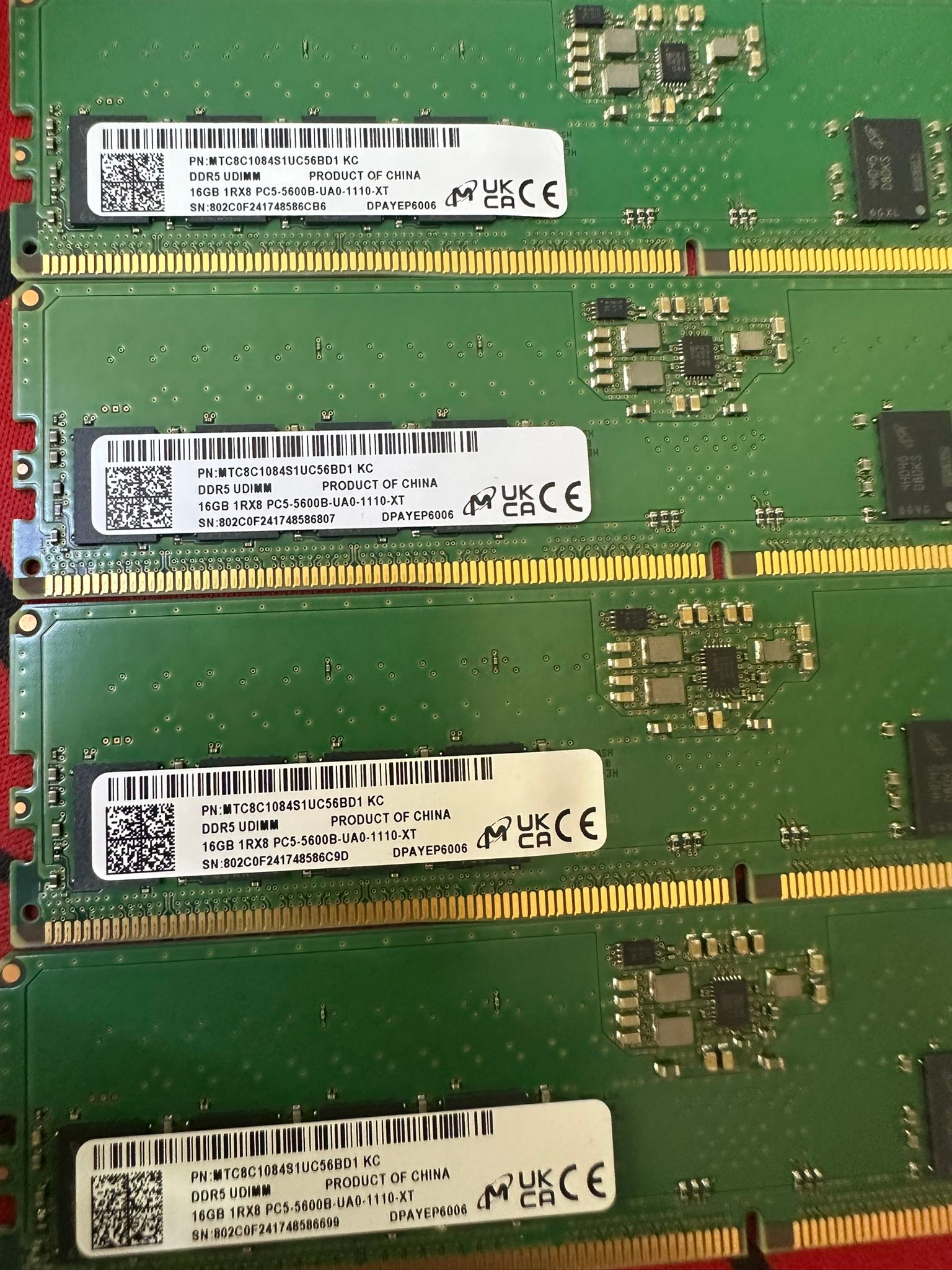 Original ram desktop DDR5-5600 16GB 99%