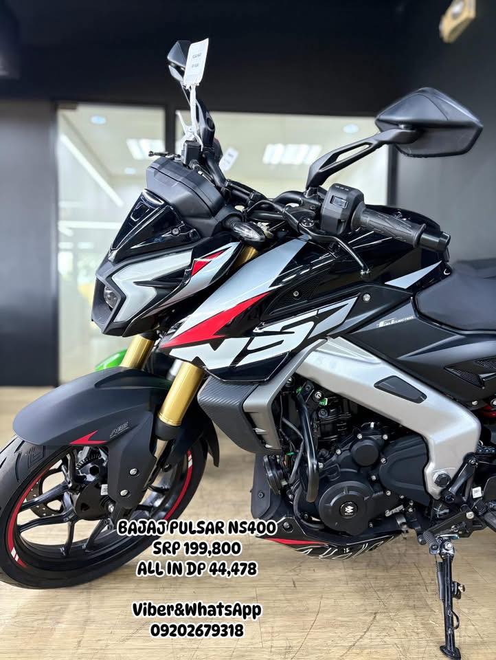 🏍️ BAJAJ PULSAR NS400 🏍️ 💯 ALL-IN DP: ₱44,478 SRP: ₱199,800