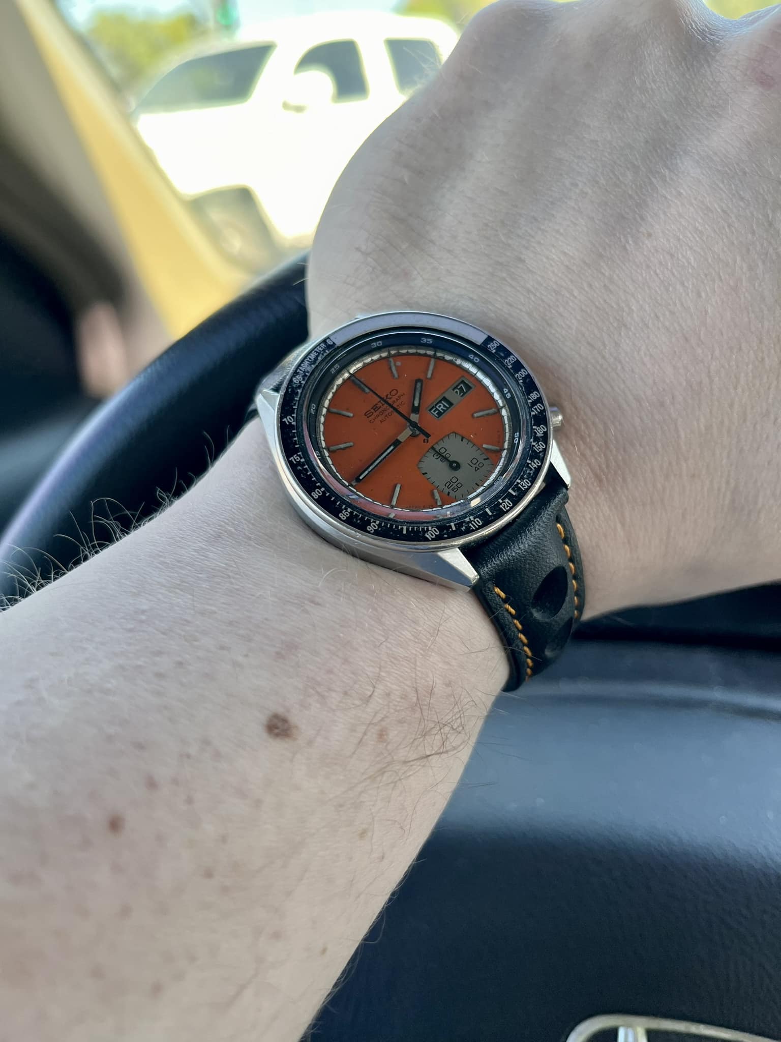 Seiko orange ghost for Halloween