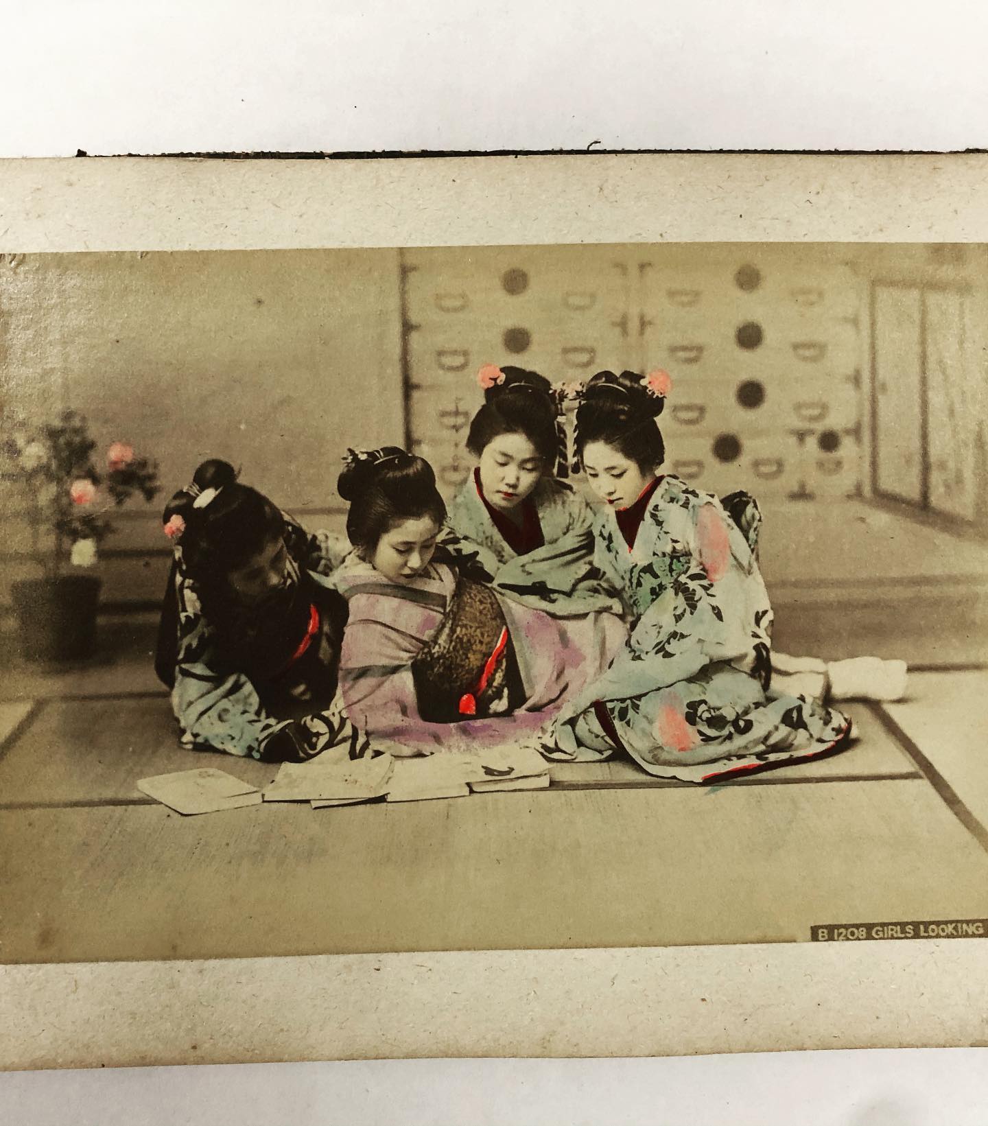 手彩色美人芸妓写真 #手彩色 #写真 #古写真 #明治 #大正 #美人 #着物