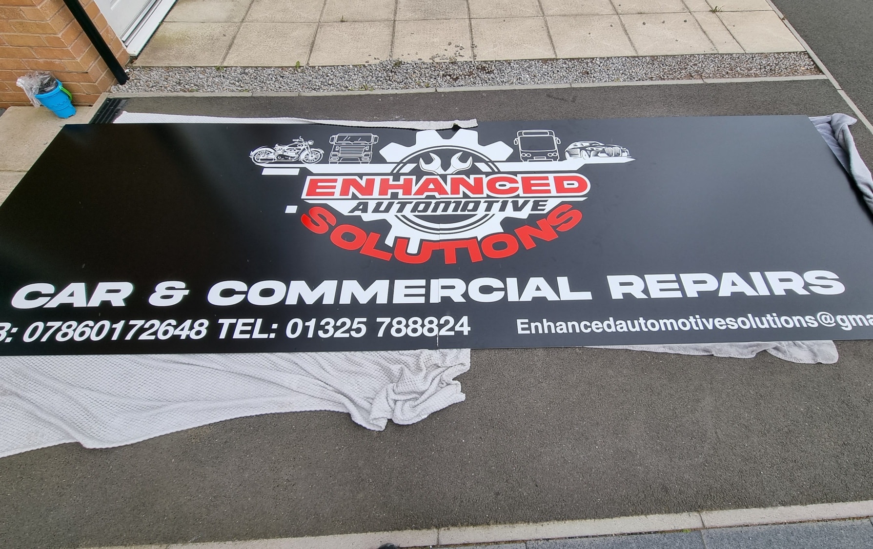 Signs ready for collection van... - Insigns Vehicle Graphics
