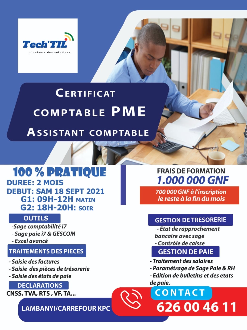 Tech'TIL - 🔴 FORMATION POUR DEVENIR COMPTABLE PME Dans le...