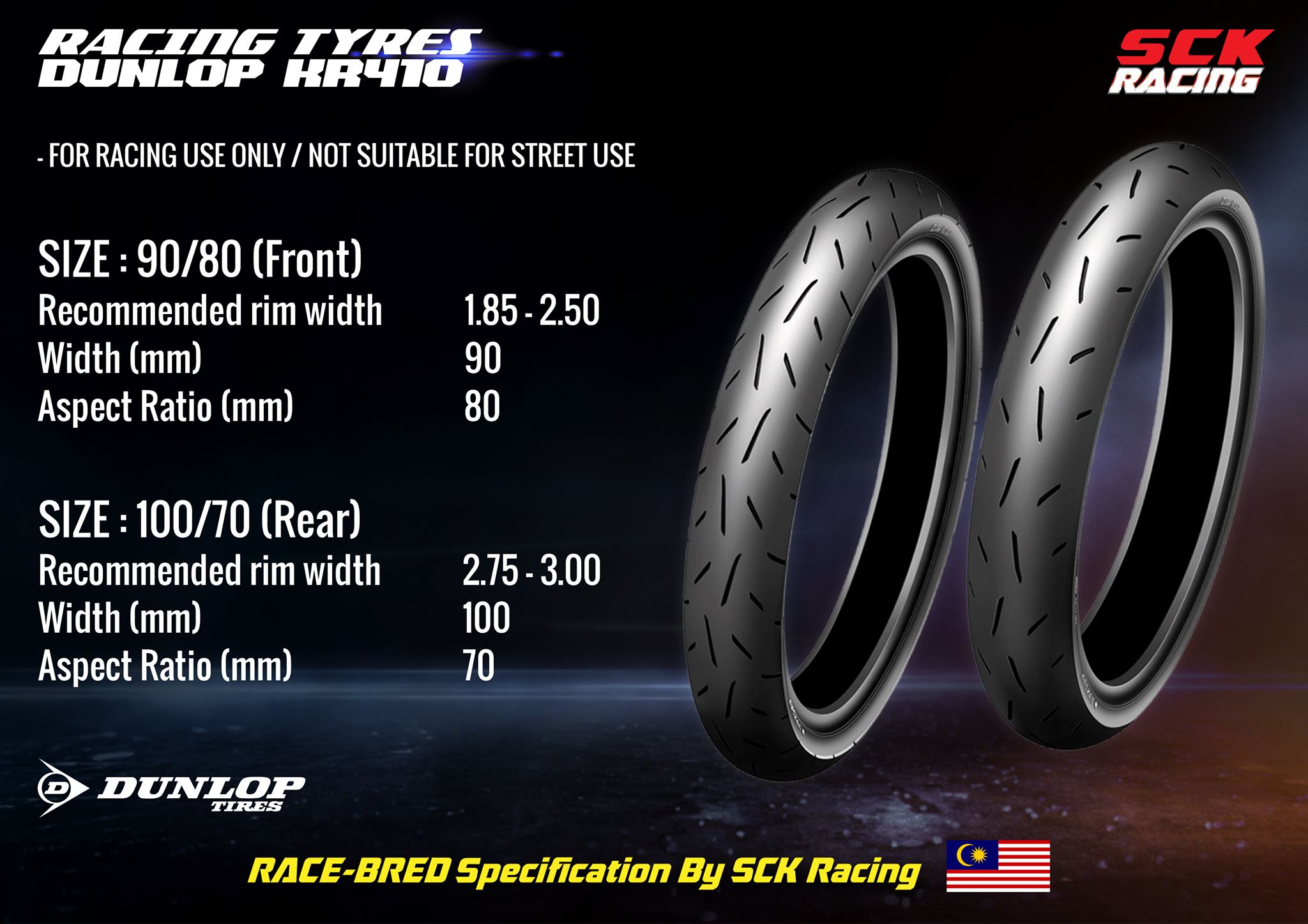 SCK - Hi, good evening guys!! We are selling Dunlop Tires KR410