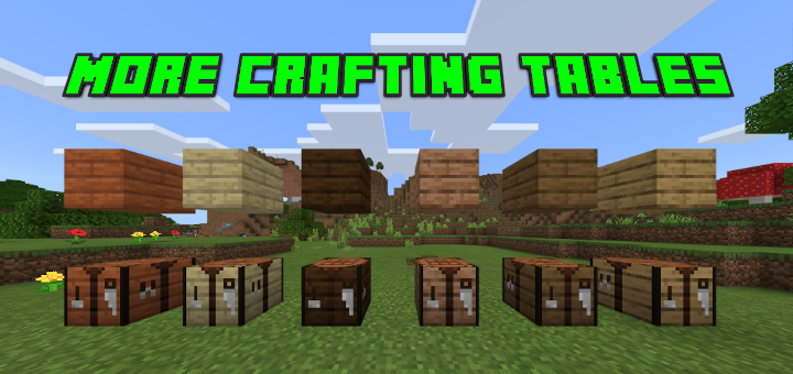 MCPE DL - More Crafting Tables Addon - https://mcpedl.com/more-crafting ...