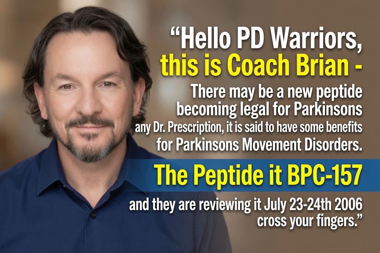 bpc-157 parkinson's disease Hello PD Warriors, this is Coach Brian- There may be a new peptide becoming legal for Parkinsons any Dr. Prescription, itis is said to have some benefits for Parkinsons Movement Disorders. The How to remove dried primary_recovery Size:180 Sublingual Tablets