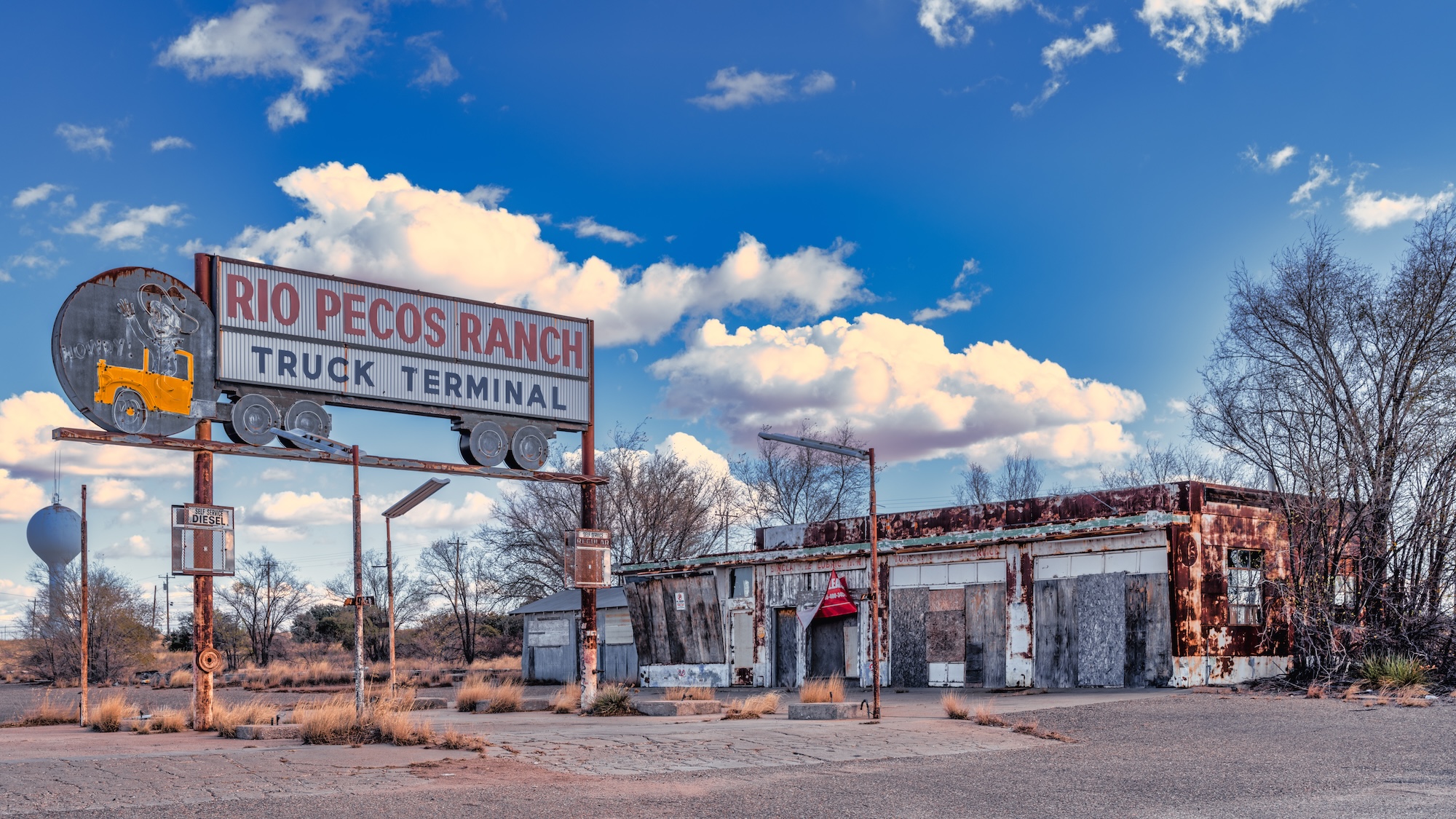 Rio Pecos Ranch truck terminal on Route 66 in Santa Rosa, New Mexico