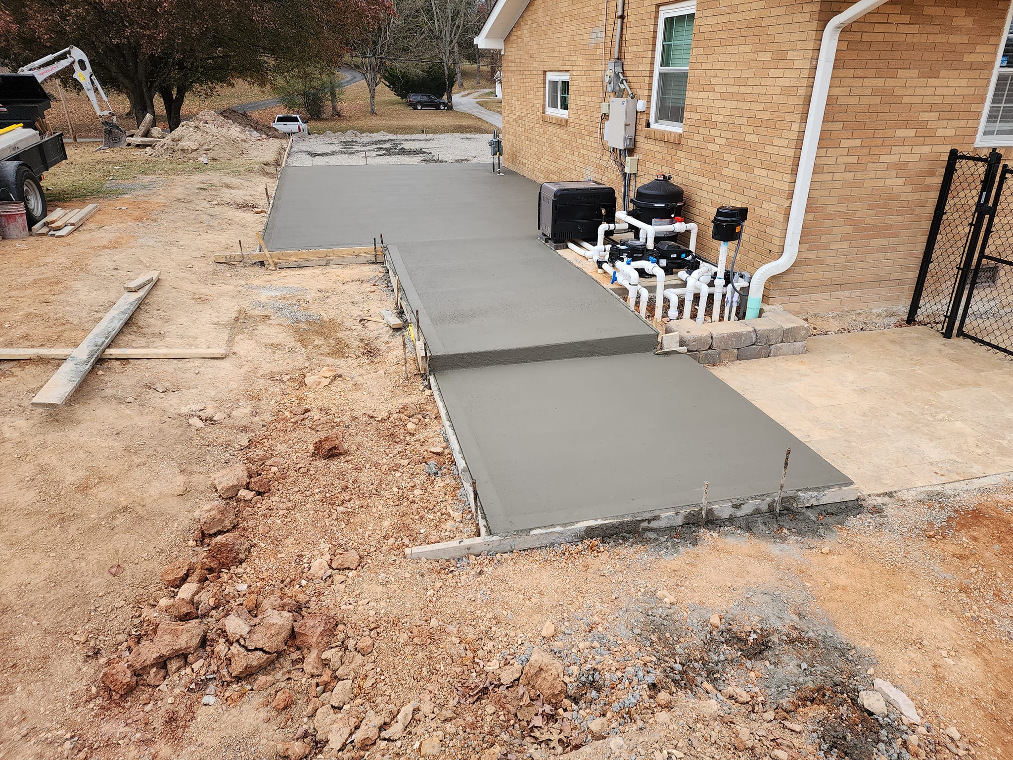 The beginning of 50 yards - Solid Path Concrete