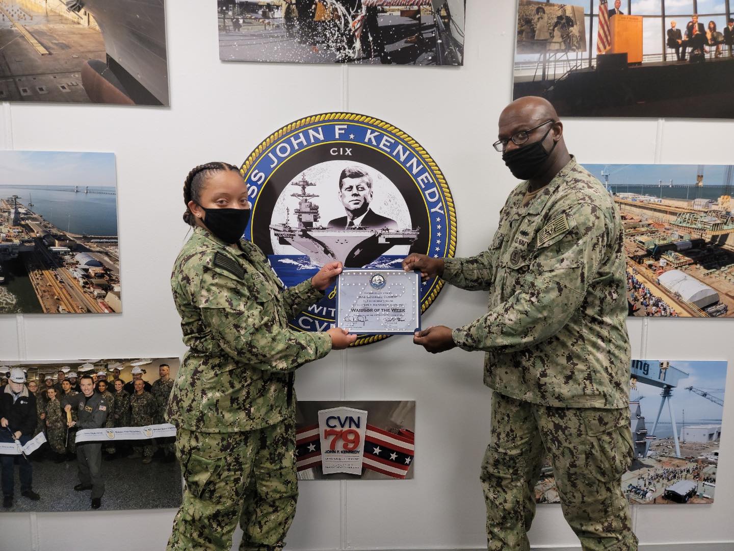 JFK Warrior of the Week;... - PCU John F. Kennedy - CVN 79