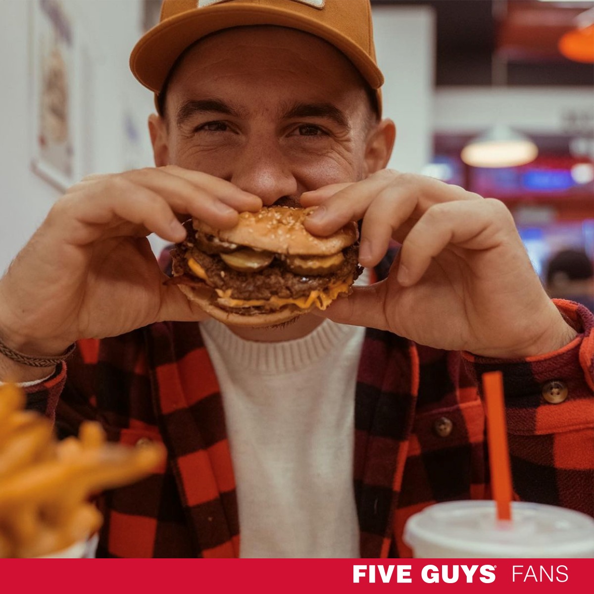 Five Guys - Diving in for that first bite like... (📸... | Facebook
