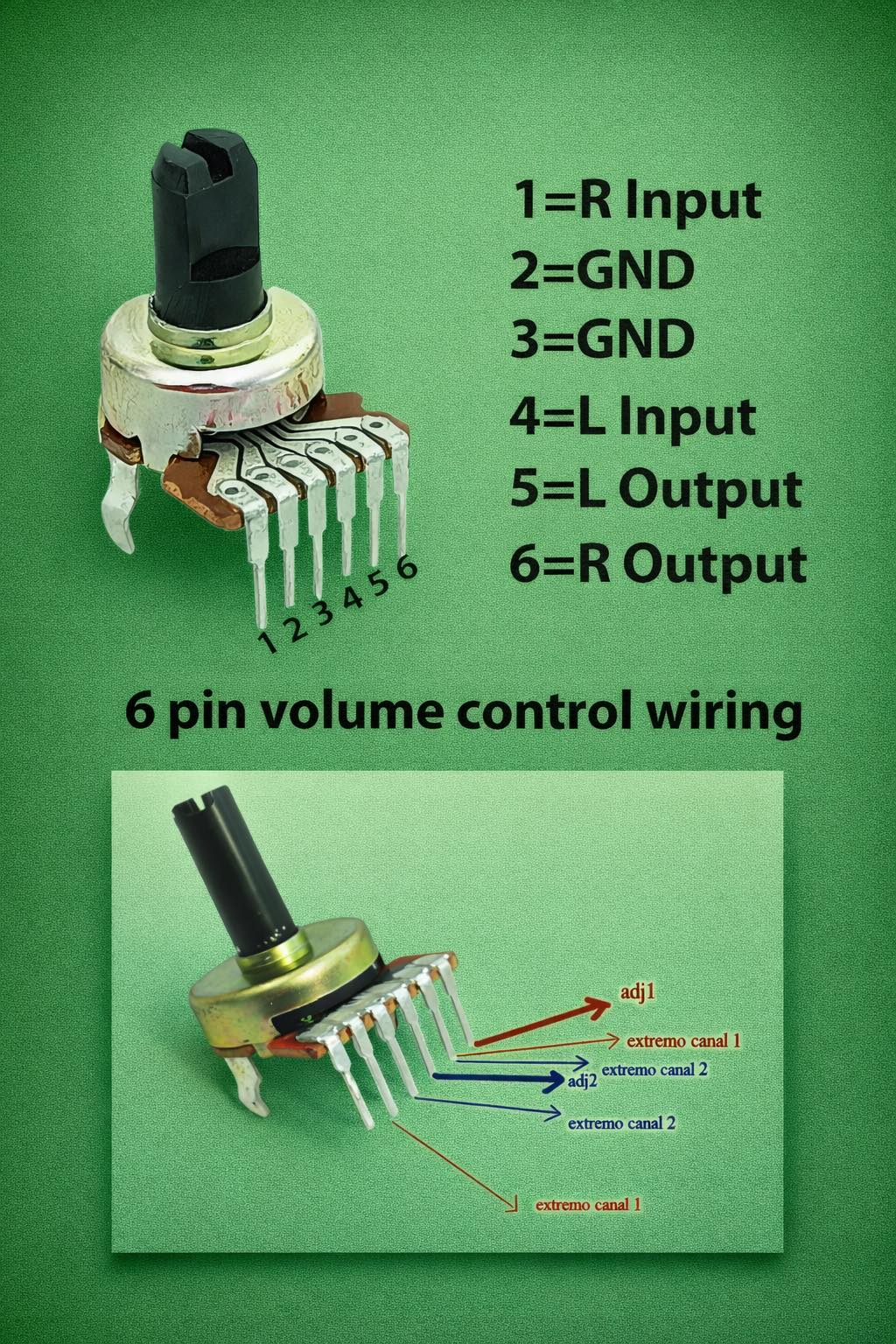Inderjit - 6 pin volume control wiring #CircuitDiagram #electronics # ...