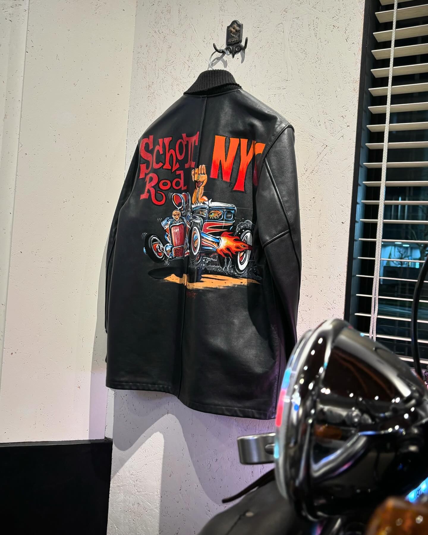 Schott Pharaoh Jacket “Von Franco”Hand Painting 2009年にロウブロウ 