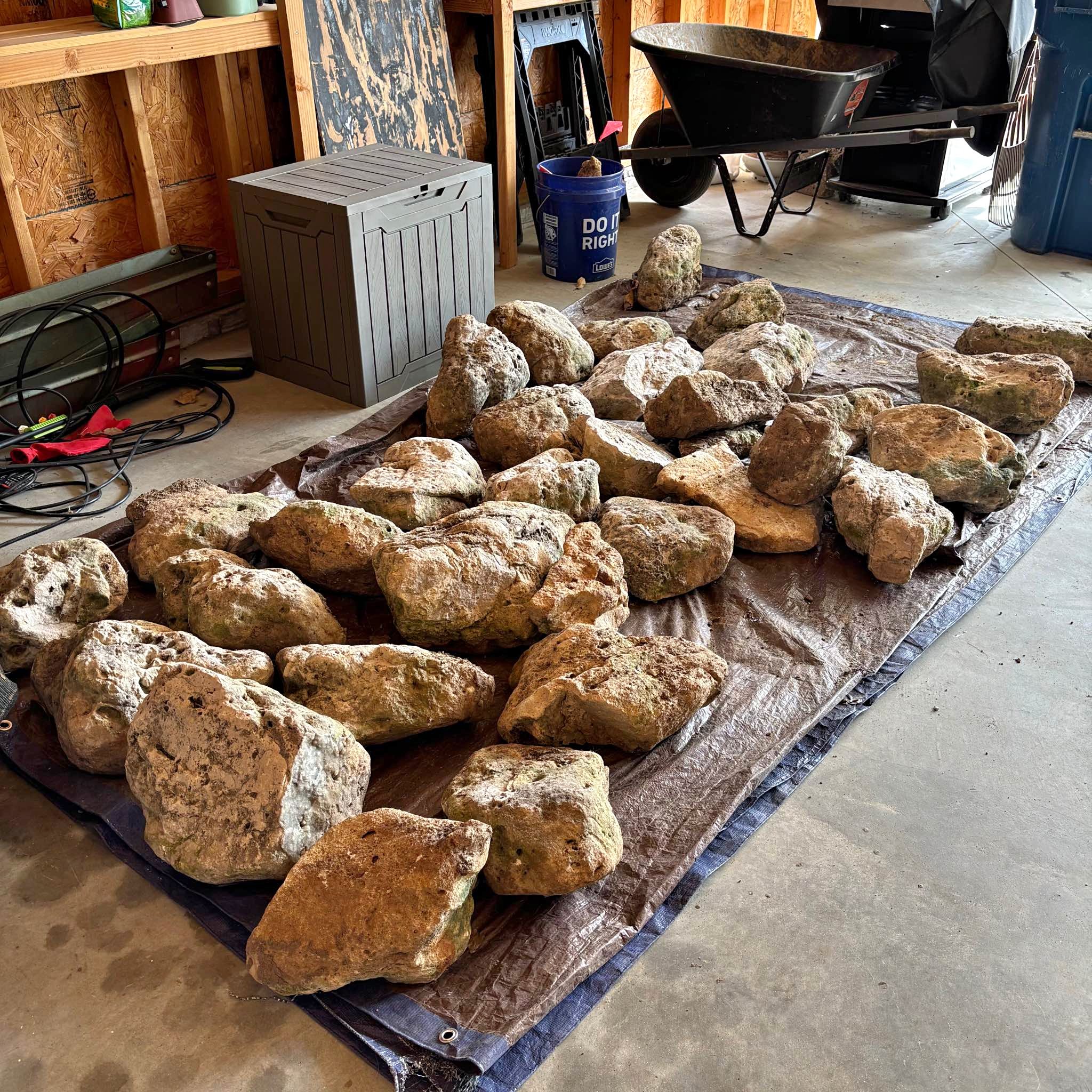 Landscaping Rocks - 32 Medium Sized Rocks - Landscaping Materials ...