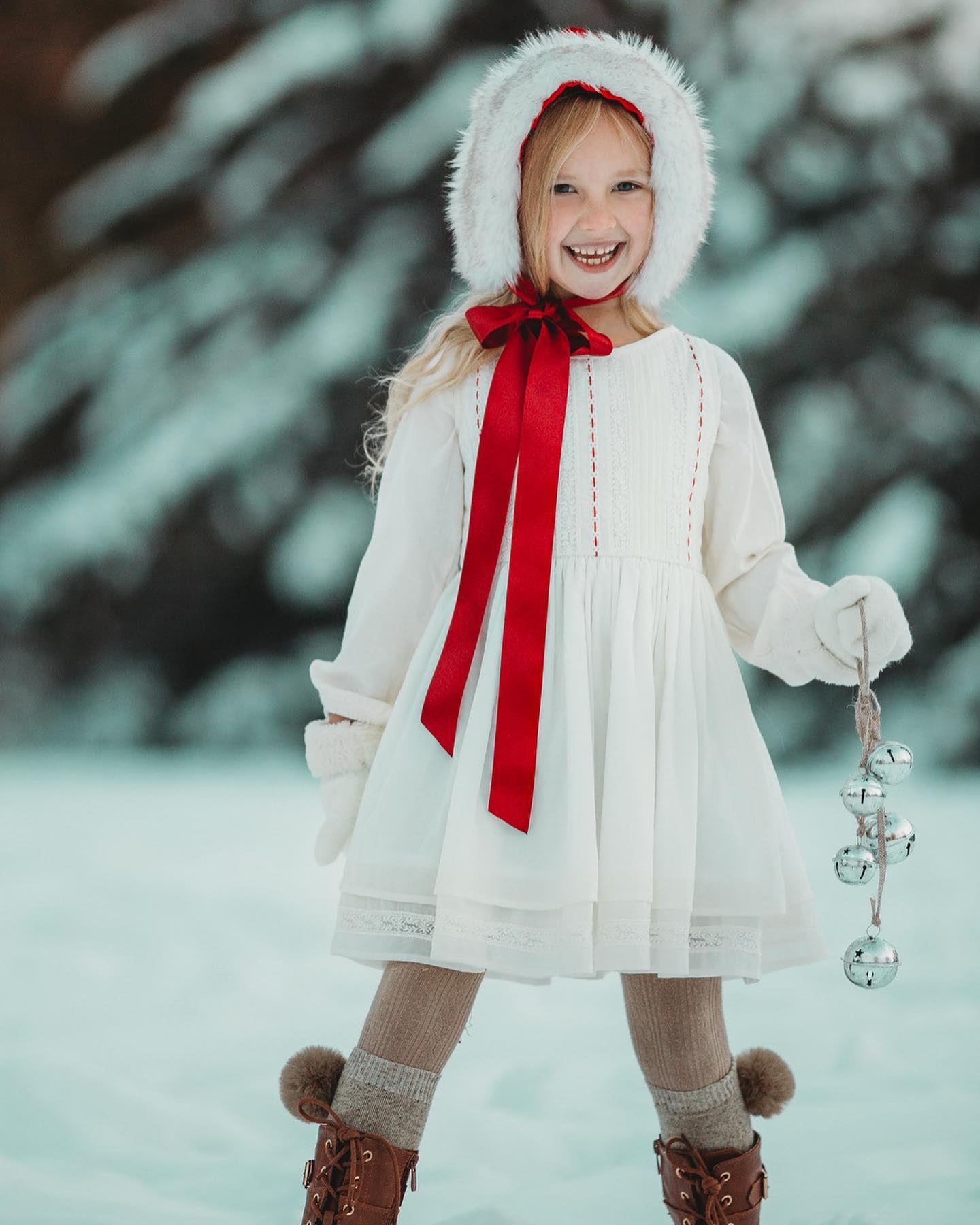 well dressed wolf christmas dress Meet Lala! ✨ Full of spirit & simple elegance, this design is named in honor of Laurie, Shan's feisty mother-in-law who embraces all of our kids as her own❤️ ⠀⠀⠀⠀⠀⠀⠀⠀⠀ This delicate Okalpis - Spaghetti Strap