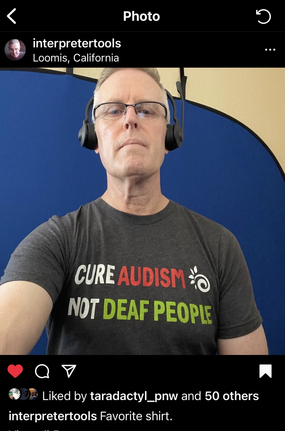 Happy to know our t-shirt is his... - Deaf Counseling Center