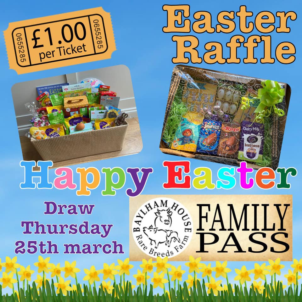 Friends - Don’t forget to buy your raffle tickets for the FOALS Easter ...