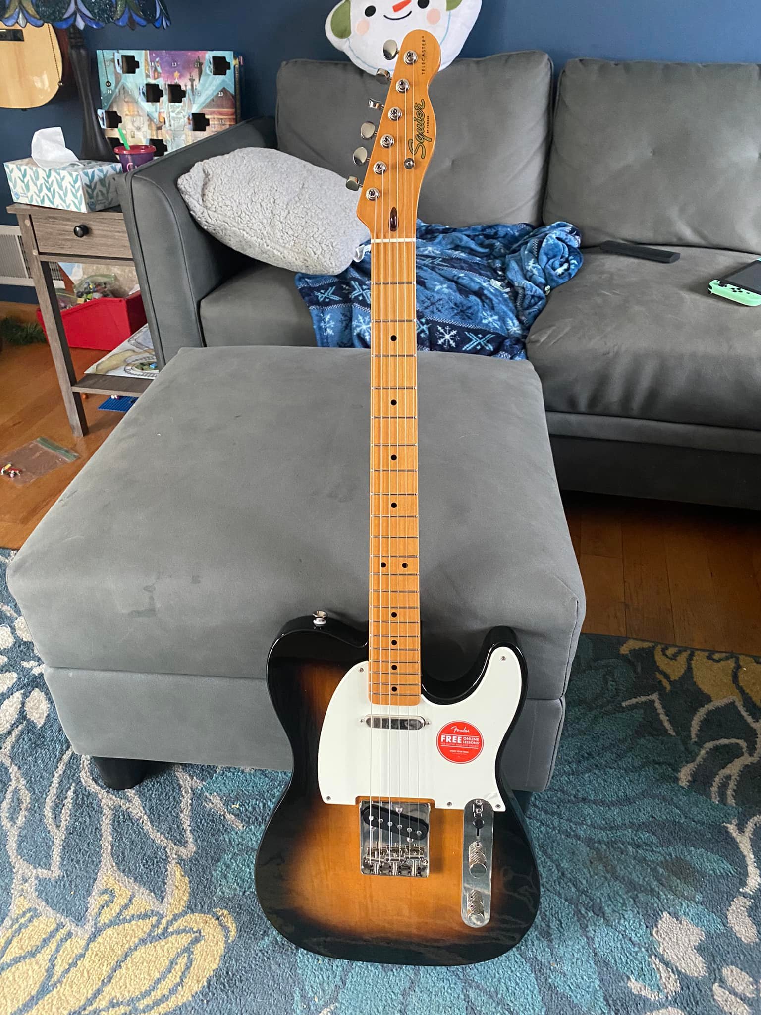 Had my squire classic vibe telecaster modified. It's a beast.