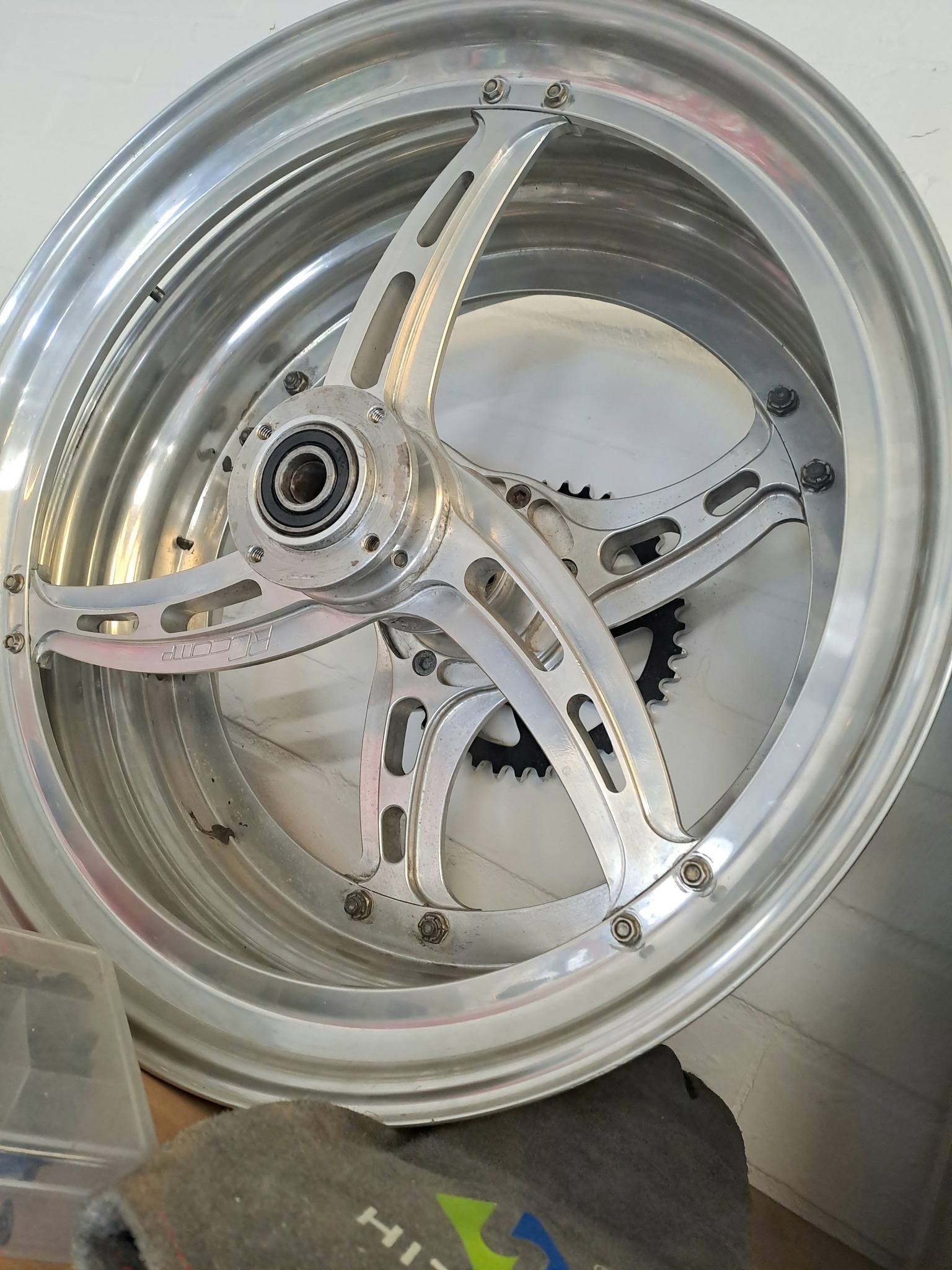 Dave - Front n rear drag bike wheels 18s Rear takes 7 inch slick Ideal ...
