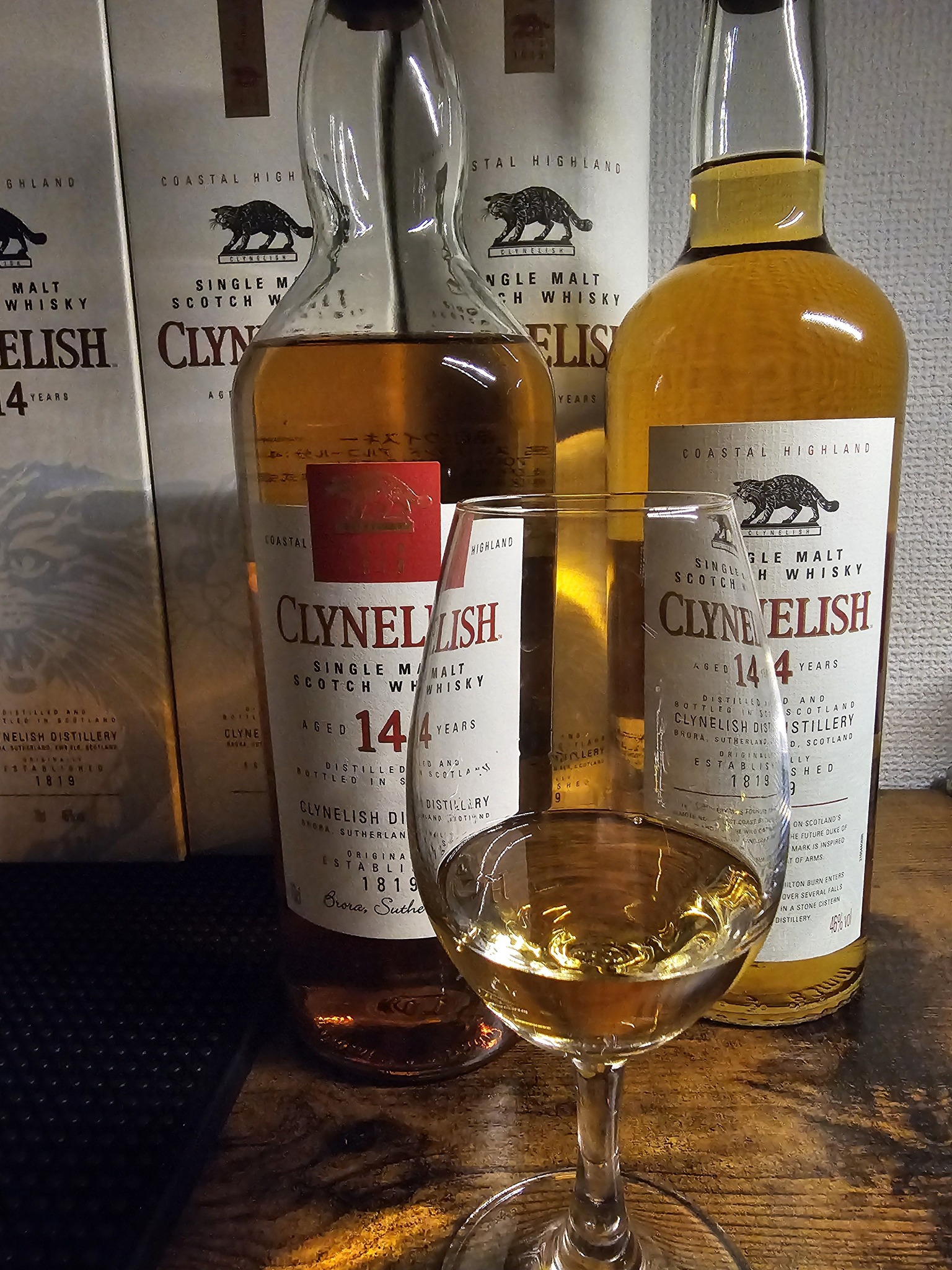 今さらですが新ラベルを開栓しました。 CLYNELISH 14yo 中身は変わらず