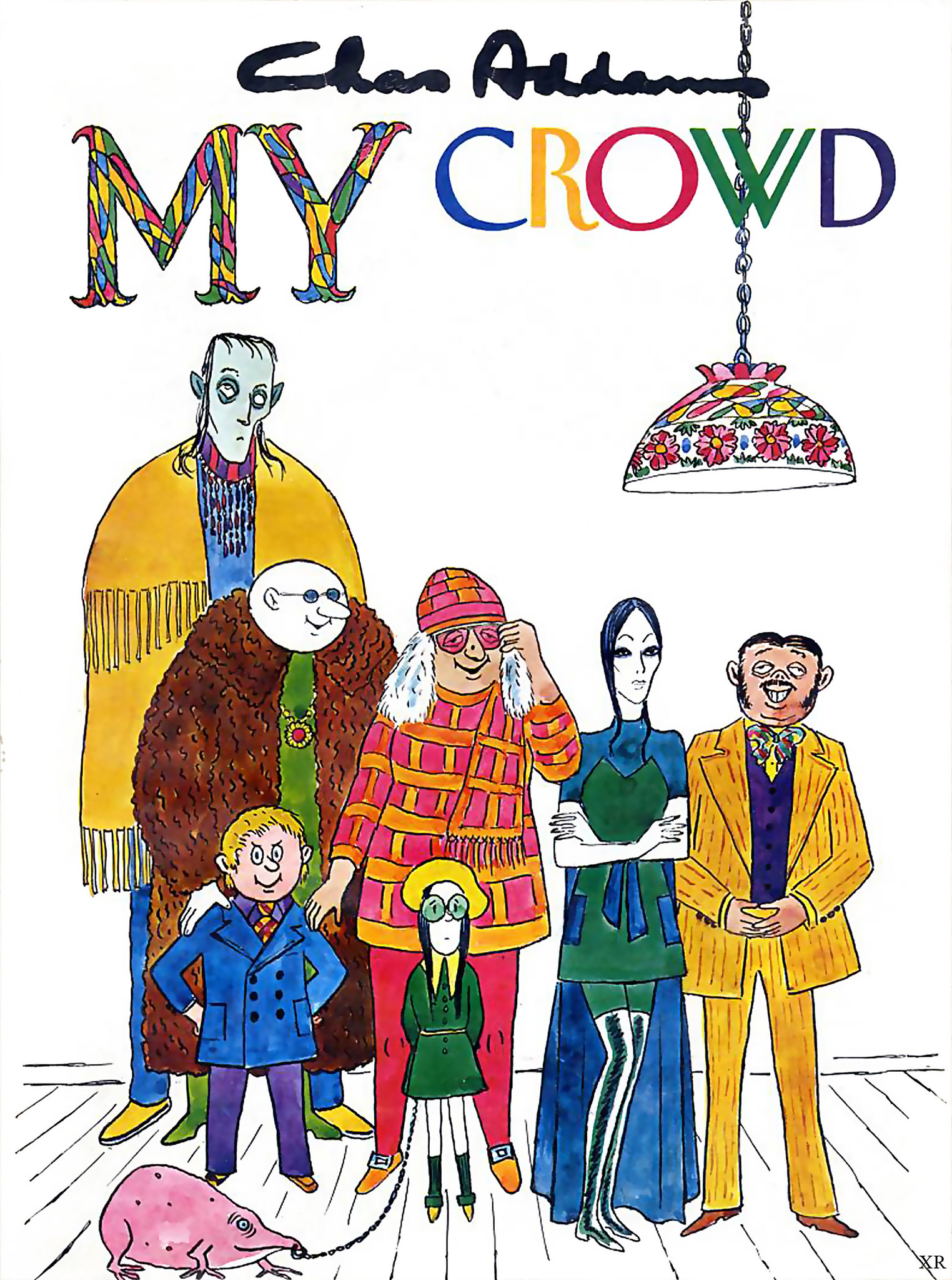 Even the Addams Family got hip! Chas Addams, My Crowd, 1971