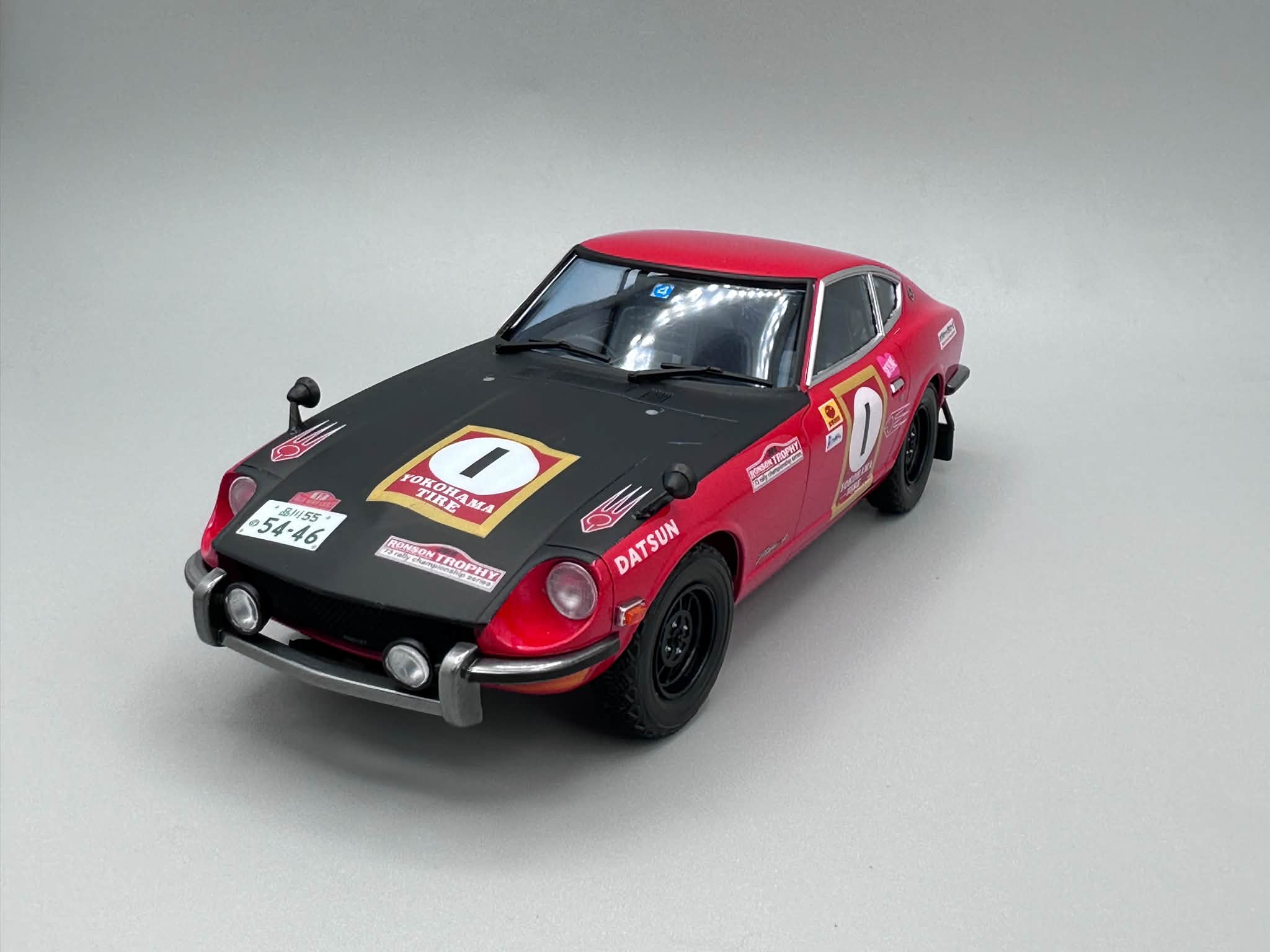 ハセガワ フェアレディZ 1973 TACS CLOVERラリー仕様 完成しました
