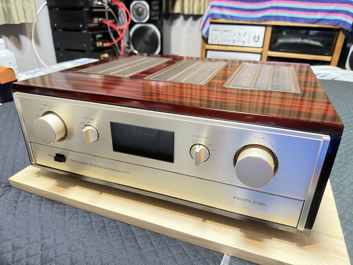 プリをアキュフェーズ C-280にしてみました。 フォノイコライザーが