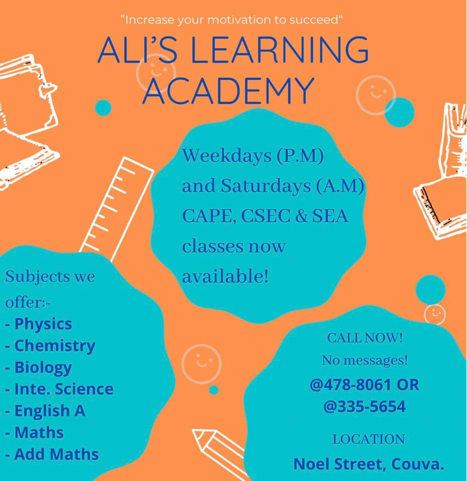 Ali's Learning Academy | Couva