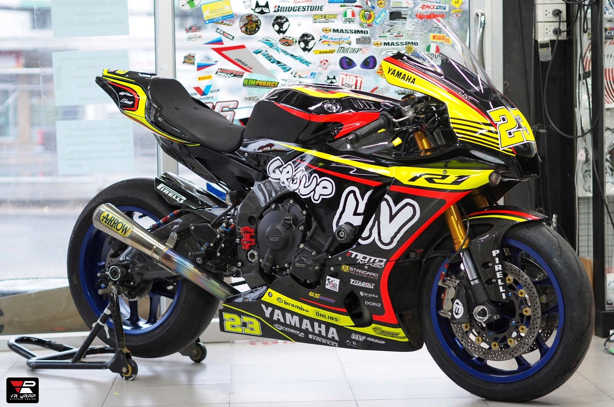 VR Wrap - Yamaha R1 40 Garage & HV group Racing Team - ออกแบบและติดตั้ง ...