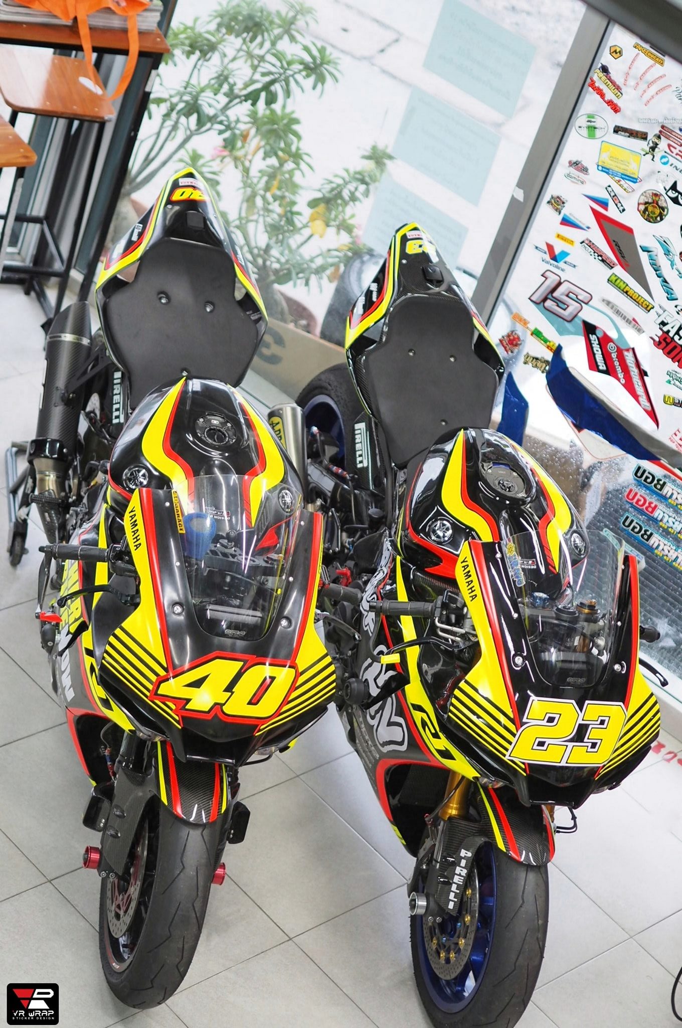 VR Wrap - Yamaha R1 40 Garage & HV group Racing Team - ออกแบบและติดตั้ง ...
