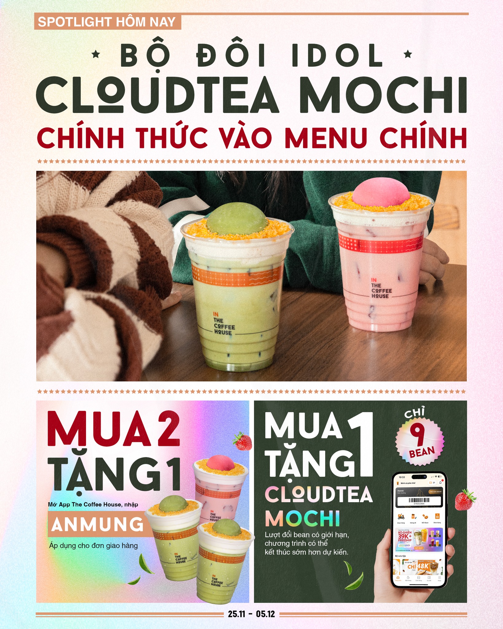 BỘ ĐÔI IDOL CLOUDTEA MOCHI CHÍNH THỨC... - The Coffee House