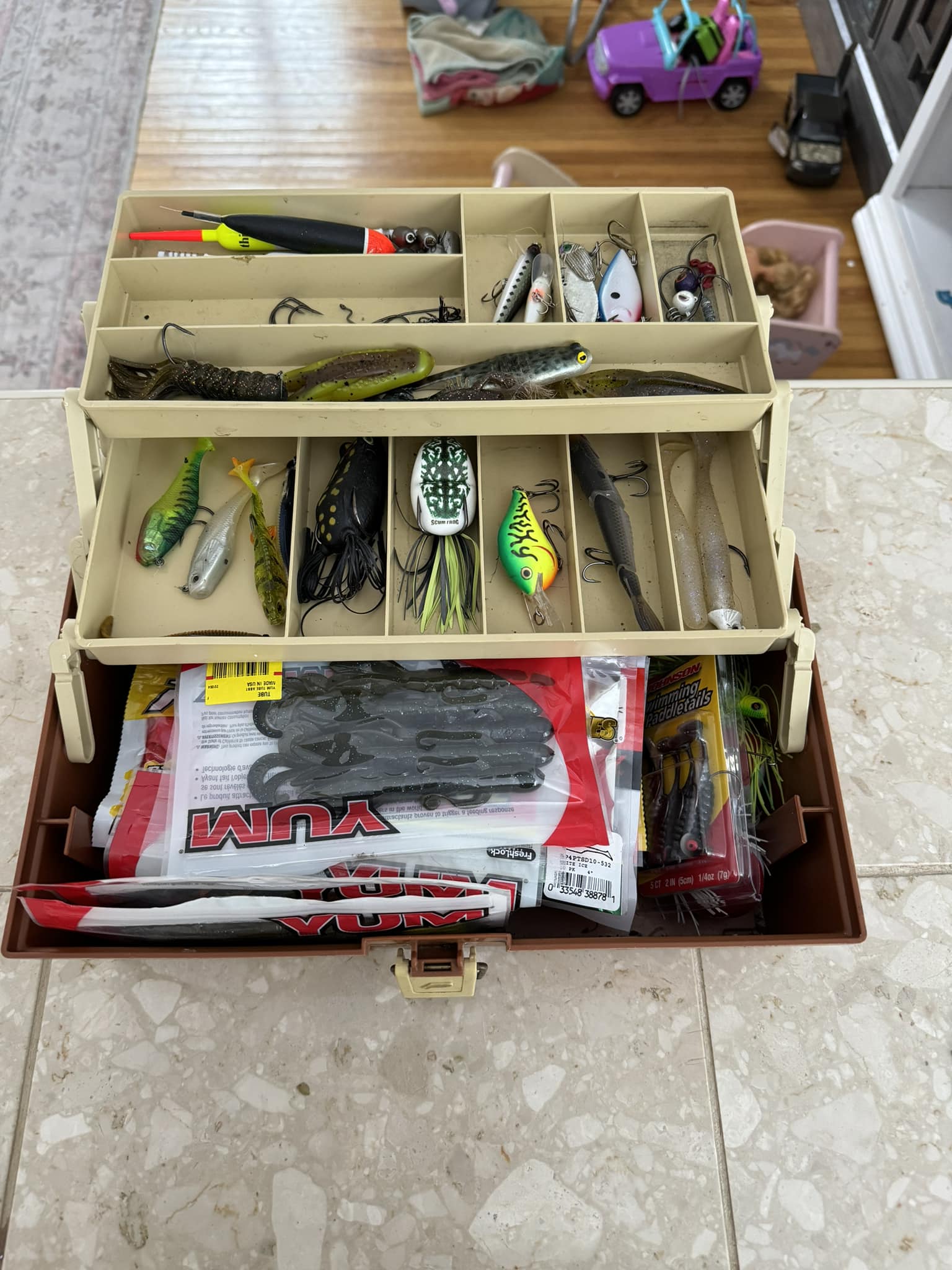fully loaded bass tackle box MTB Texas Elite Fishing Kit  Mystery fought battle. PLUSINNO Fishing Tackle Kit, Large