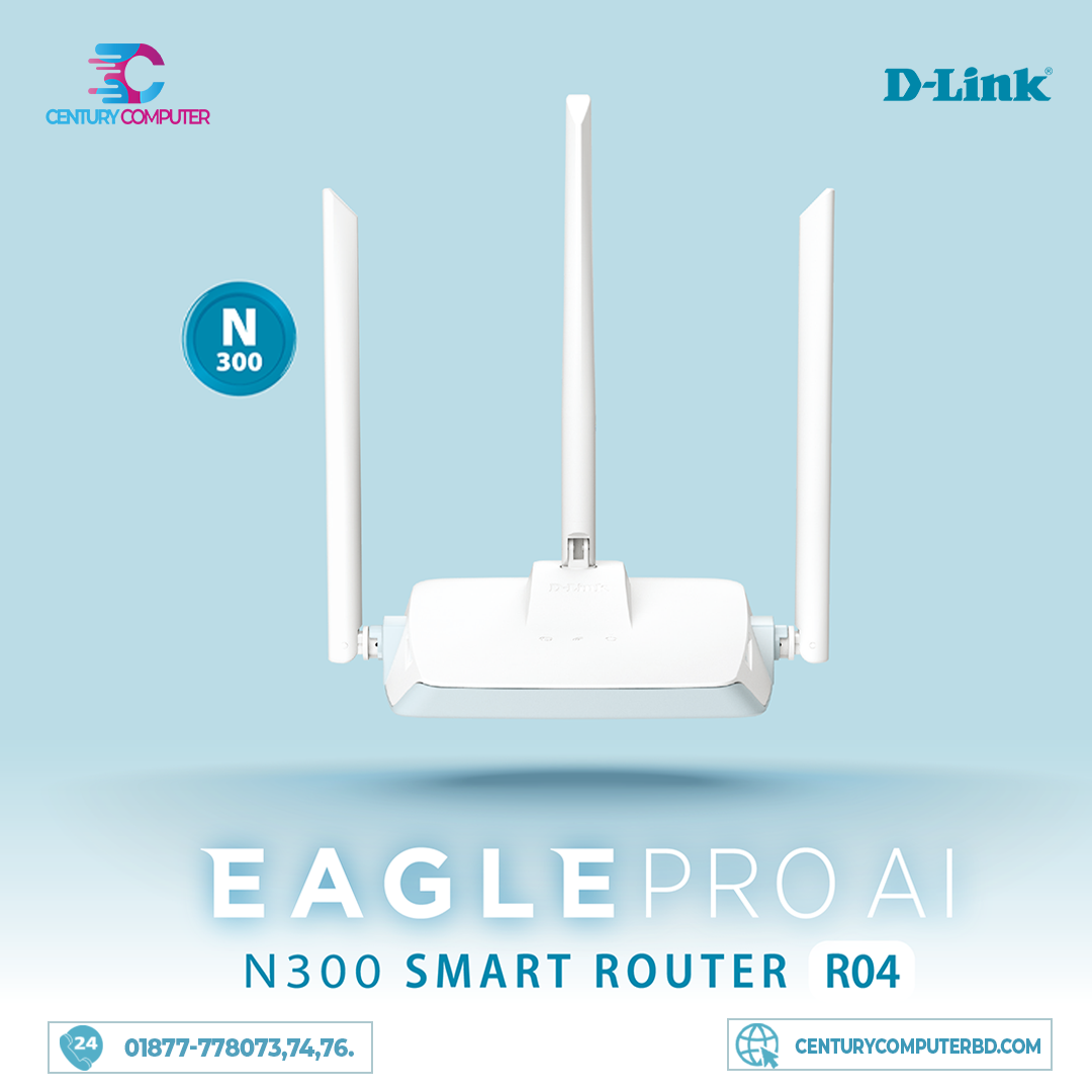 D-Link R04 N300 300mbps 3 Antenna EAGLE... - Century Computer