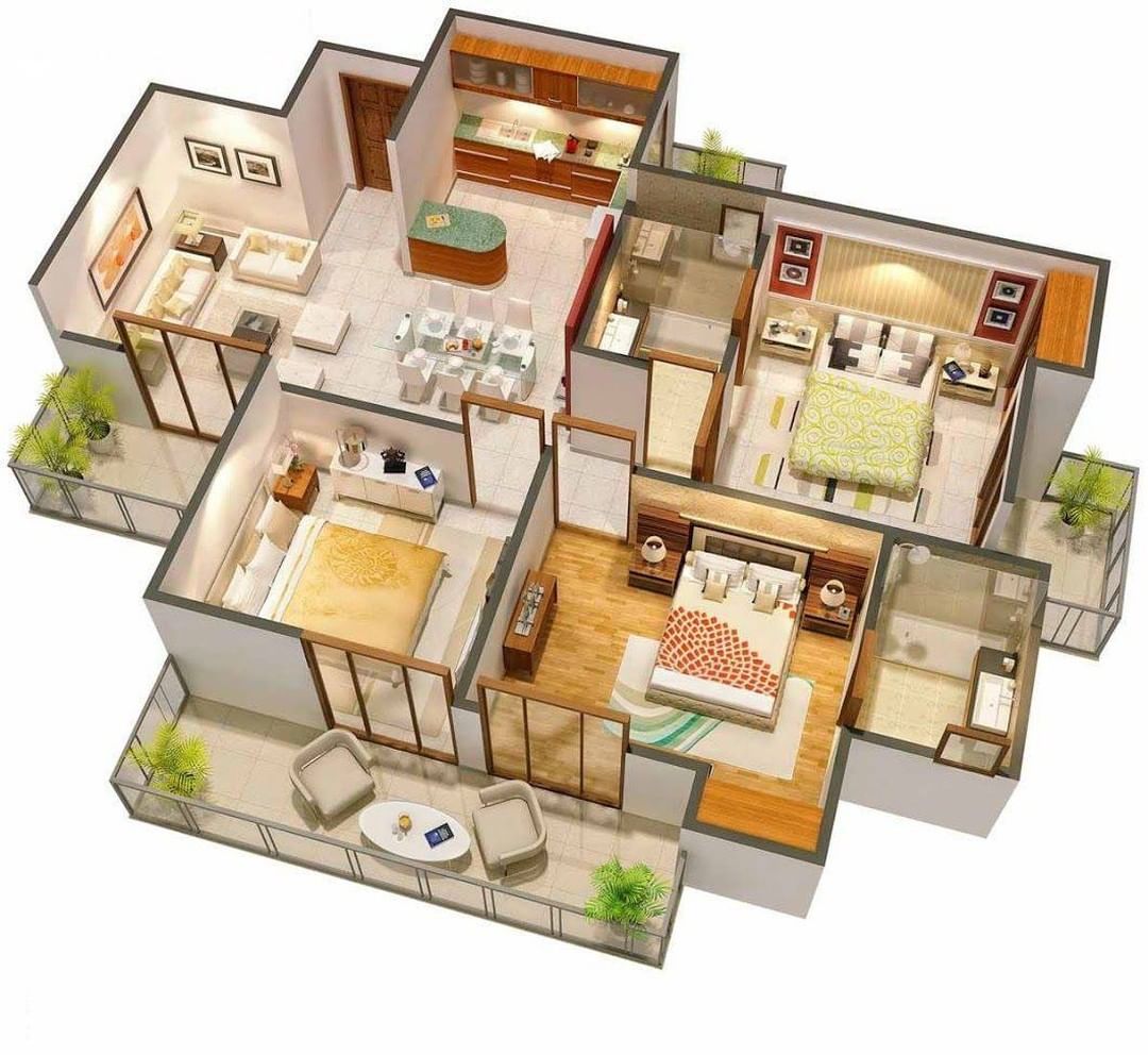 Maddy Interior - ️ 3D Floor Plan Designs 😍 Rate us out of...