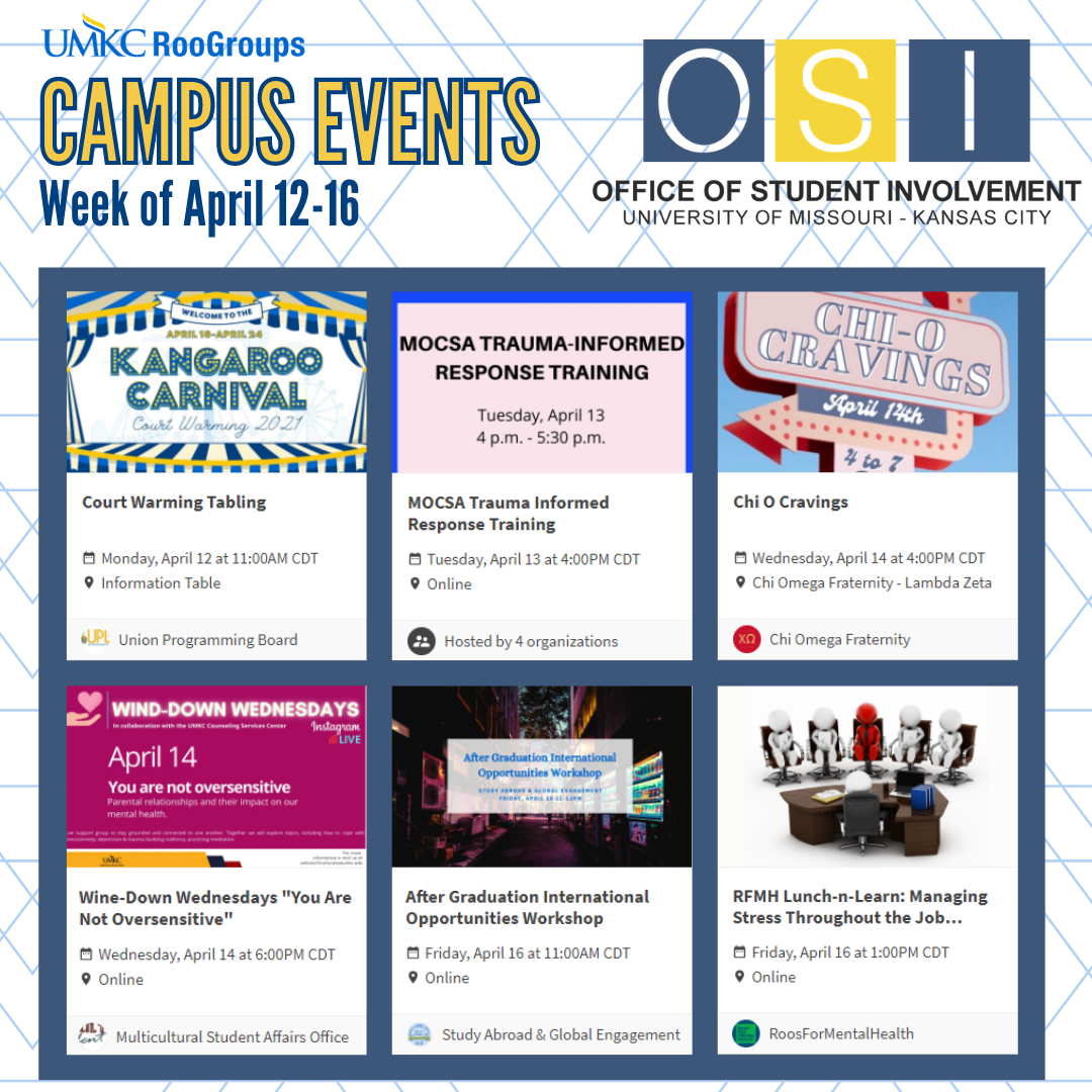 UMKC Central - Happy Monday Roos! Here's your weekly To...