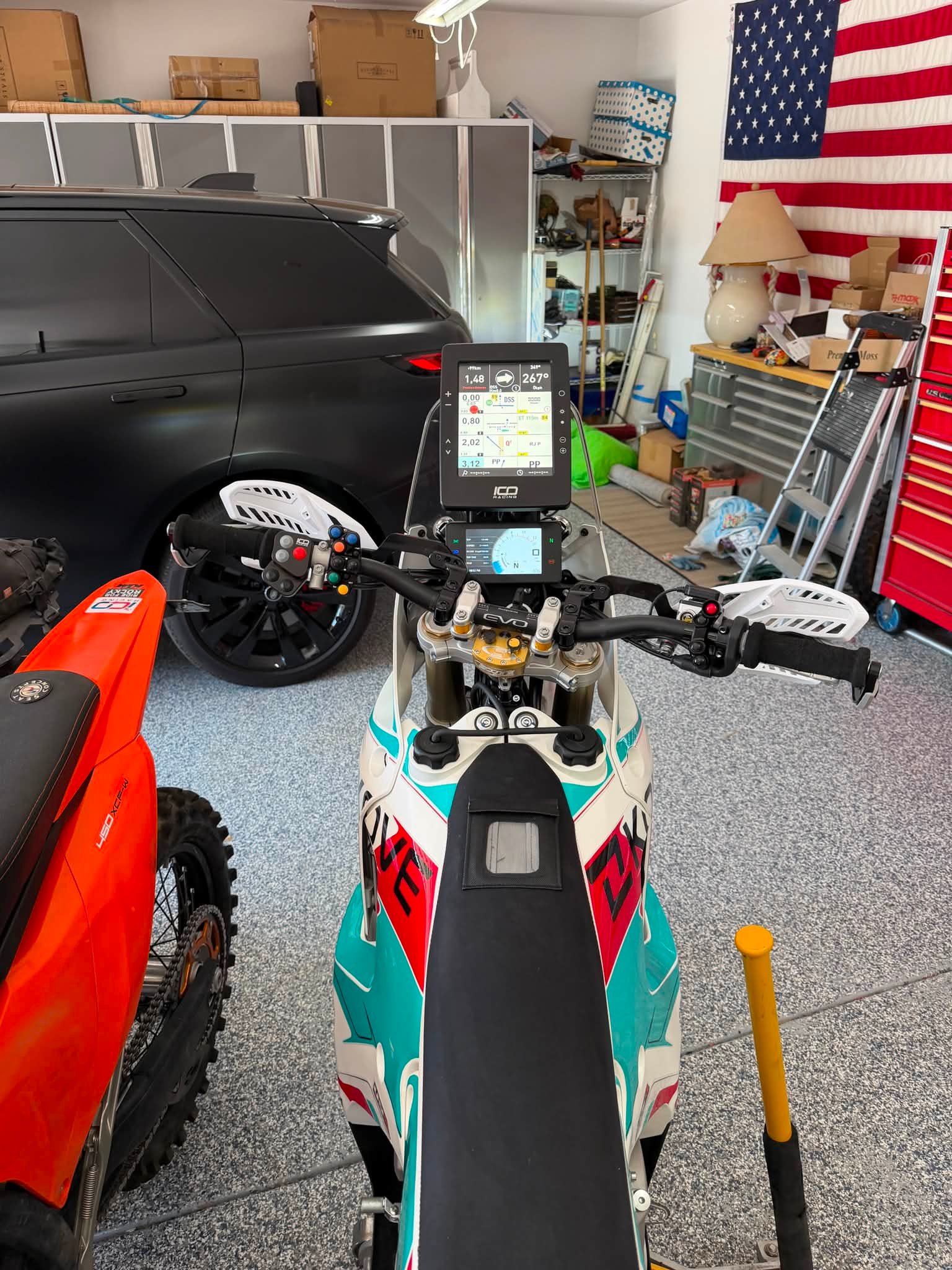 Rally racing bike build with Jet Prime, ICO Racing, and Motoboxer
