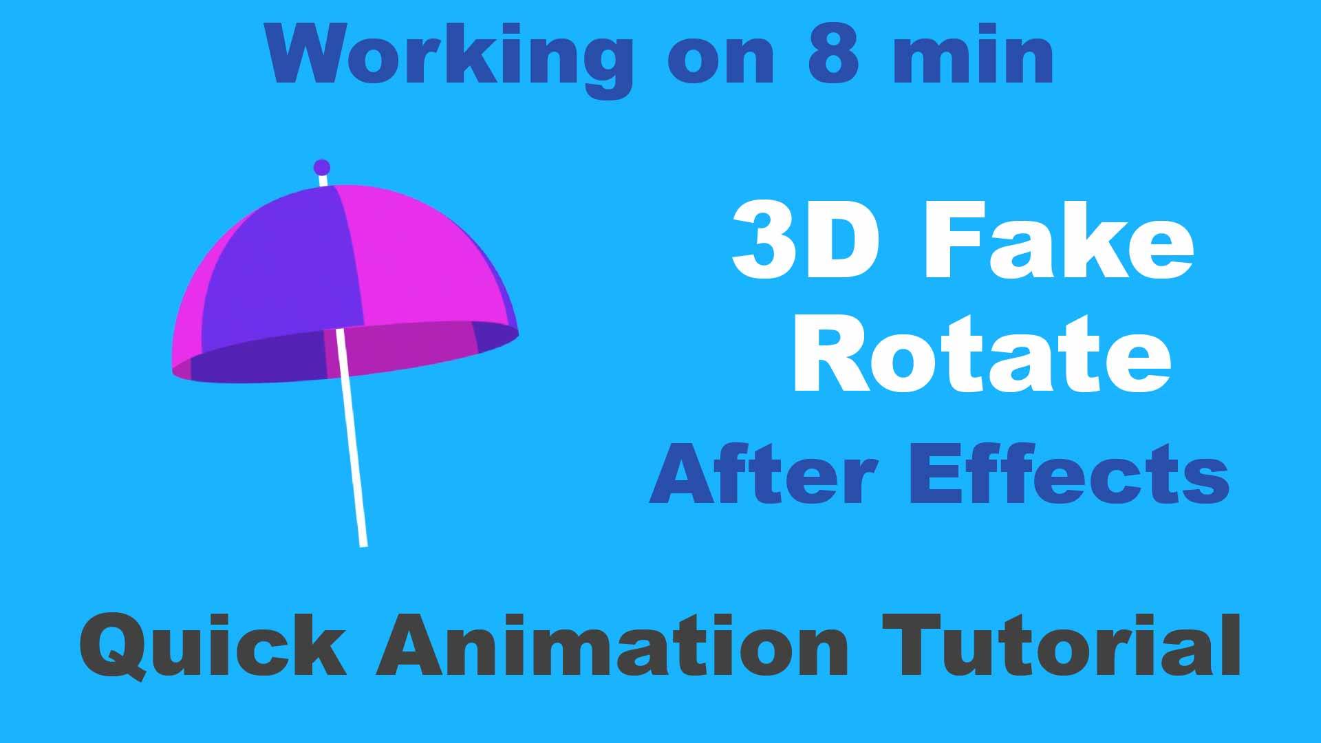 Cycle animation - How to create fake 3d object rotate...