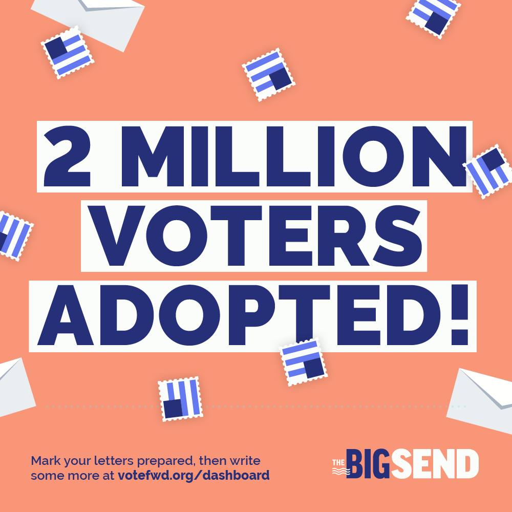 Vote Forward - 🎉 BIG NEWS: Vote Forward volunteers have... | Facebook