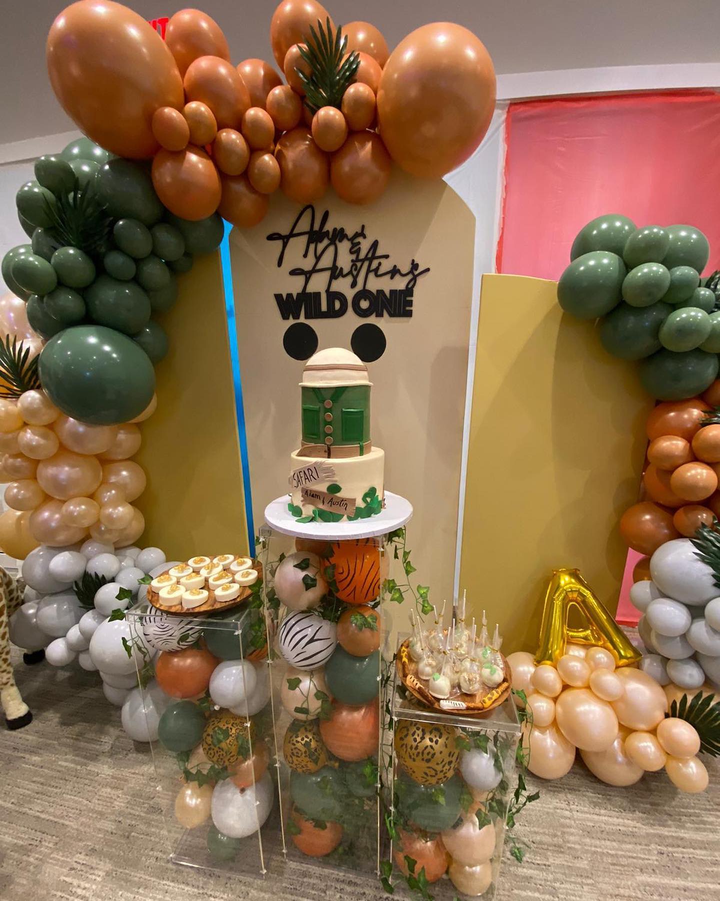 Happy birthday Austin and Adam 💛🐯🦁... - M & M Party Decor
