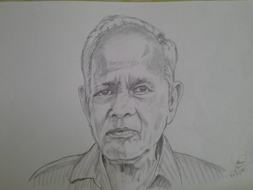 B N Vihari - Pencil drawing of Sri Rachiraju Rama Rao ex-... | Facebook