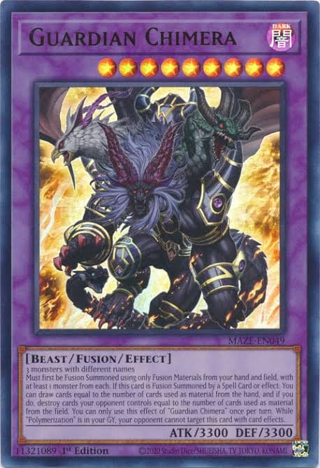 yugioh card thats like a chimera Yu-Gi-Oh! - Duelittle - SDSB-EN045 - Common - 1st Edition Contains a single YuGiOh trading card Chimera Fusion - Yu-Gi-Oh! Card