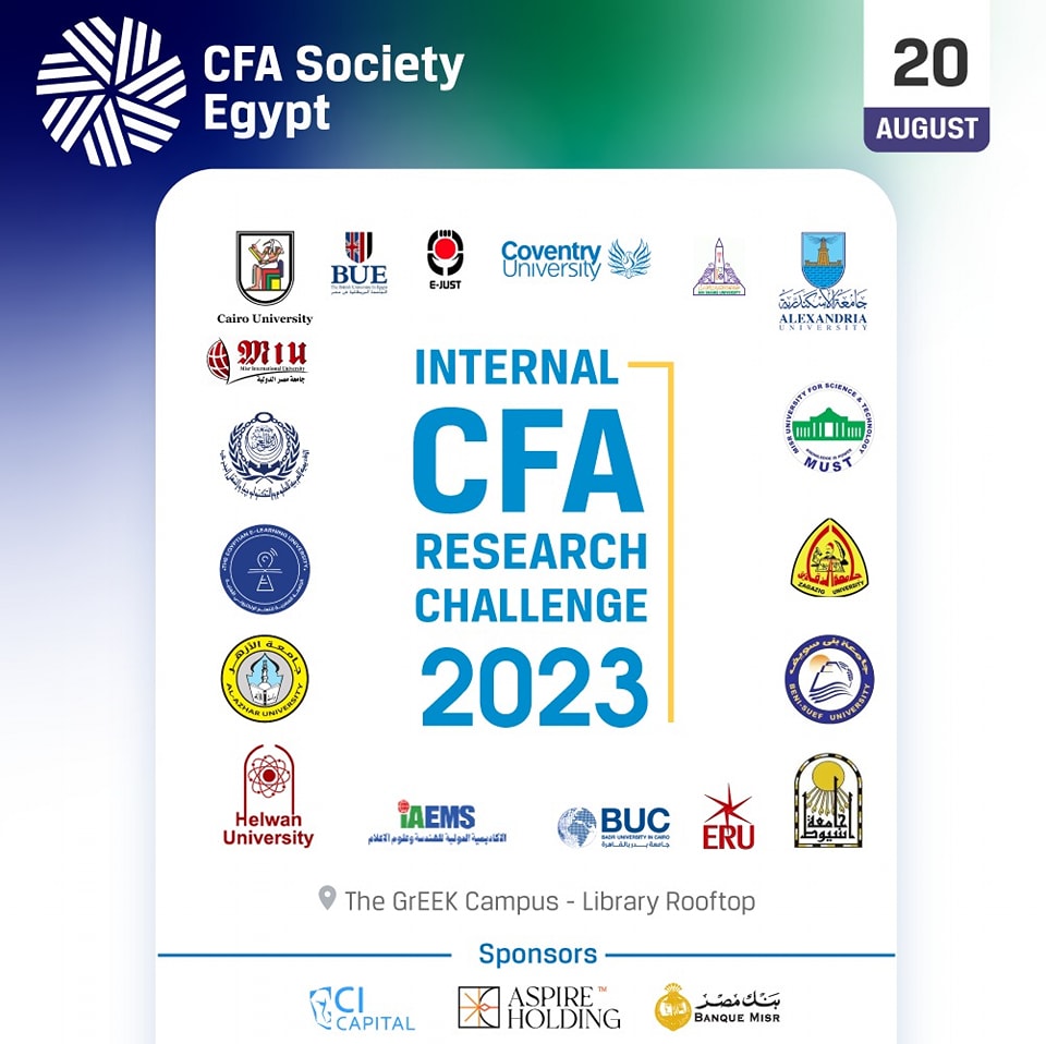 CFA Society Egypt is pleased to... - CFA Society Egypt